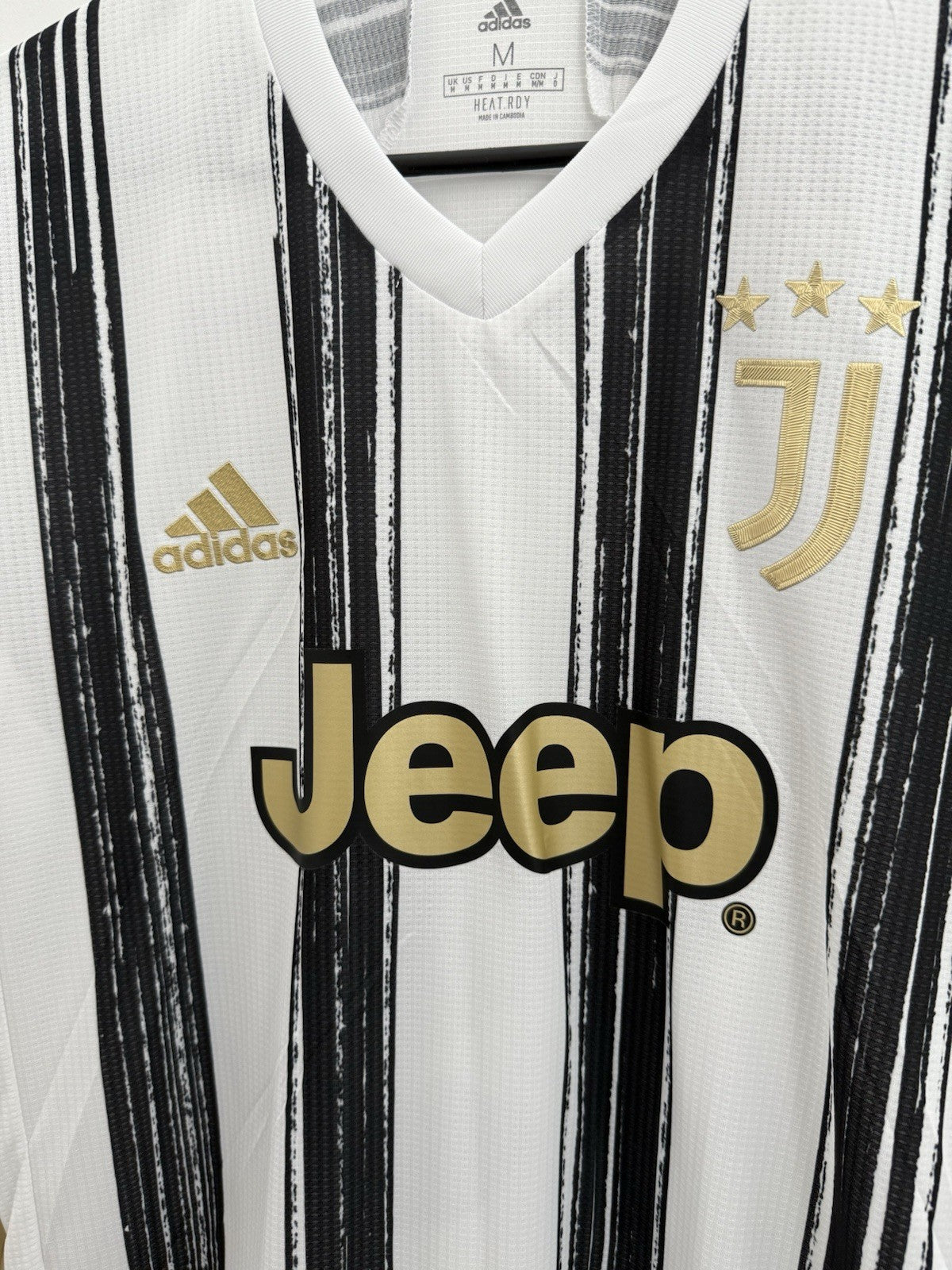 Juventus Bonucci #19 2020/21 Medium Home Authentic Shirt Adidas BNWT GJ7601
