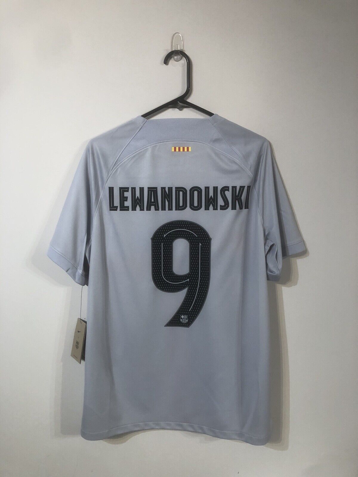 Lewandowski #9 Barcelona Euro 2022/23 3rd Large Football Shirt Nike BNWT