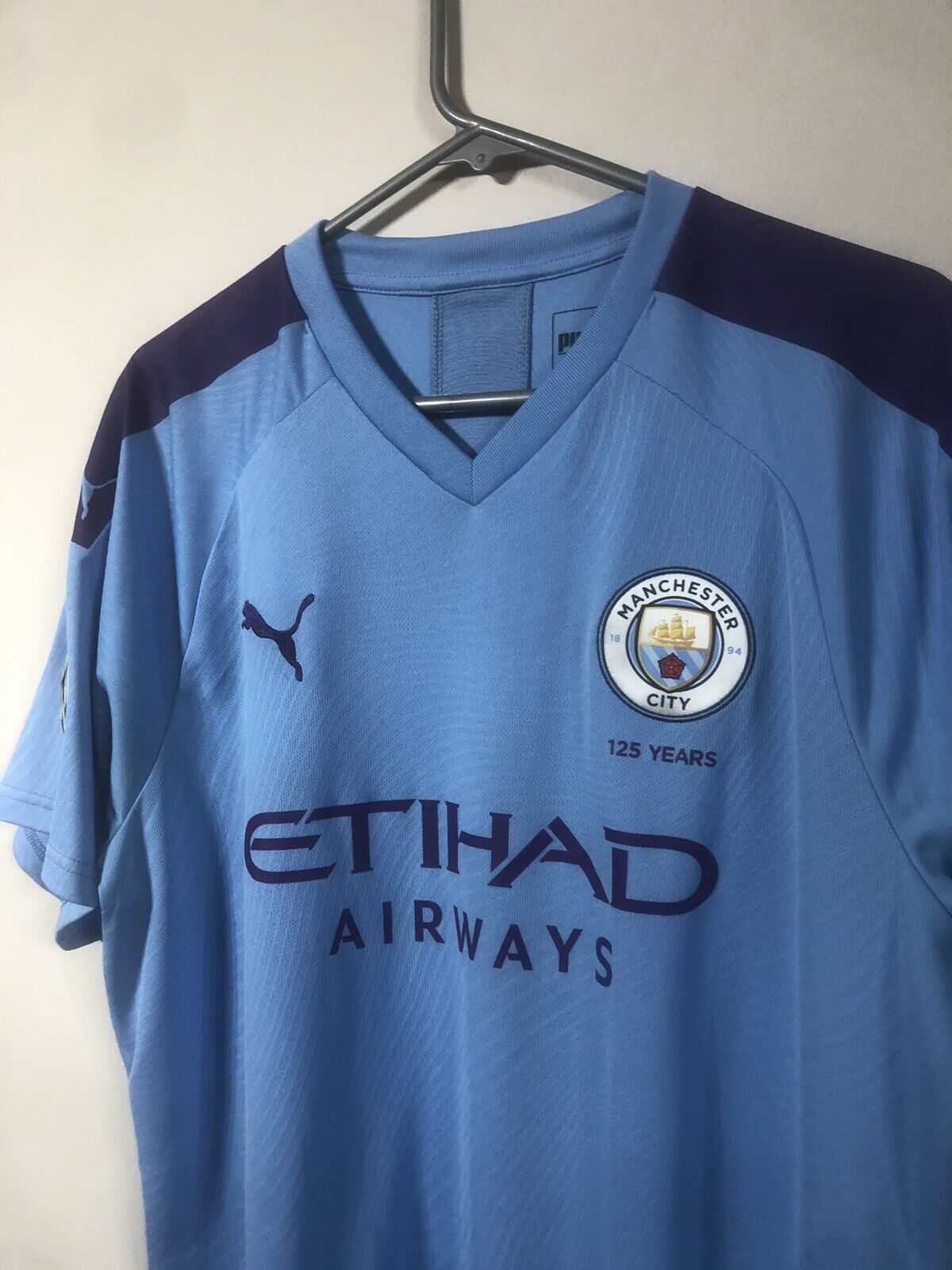 Silva 21 Manchester City 2019 20 Xl Home Shirt Excellent Condition 755586 01