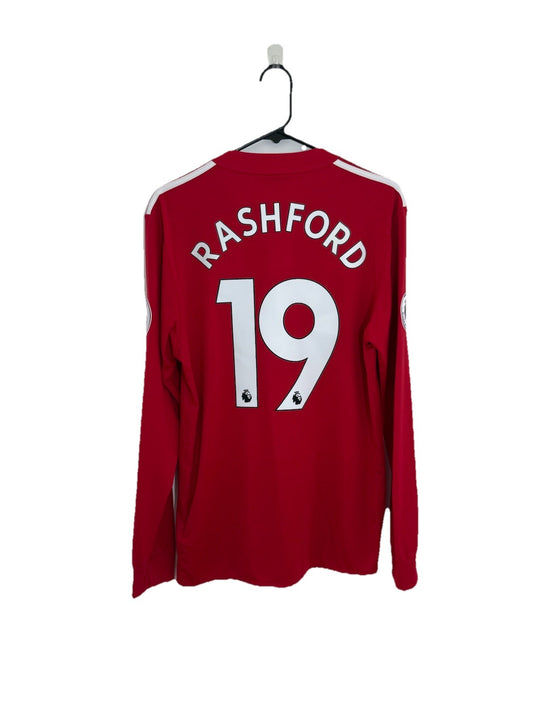 Manchester United Rashford #19 2017/18 Medium Home Excellent Condition AZ7586