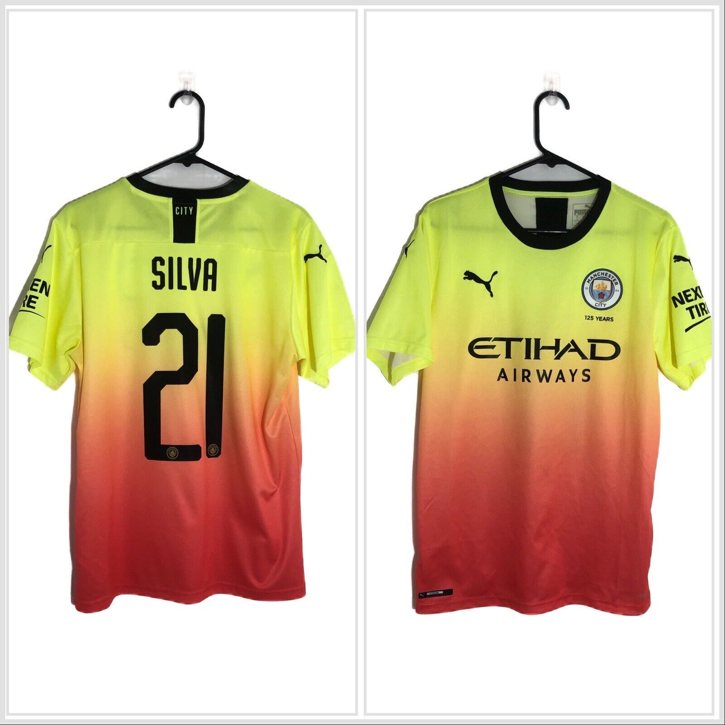 Silva 21 Manchester City 2019 20 Medium 3rd Excellent Condition 755594 03