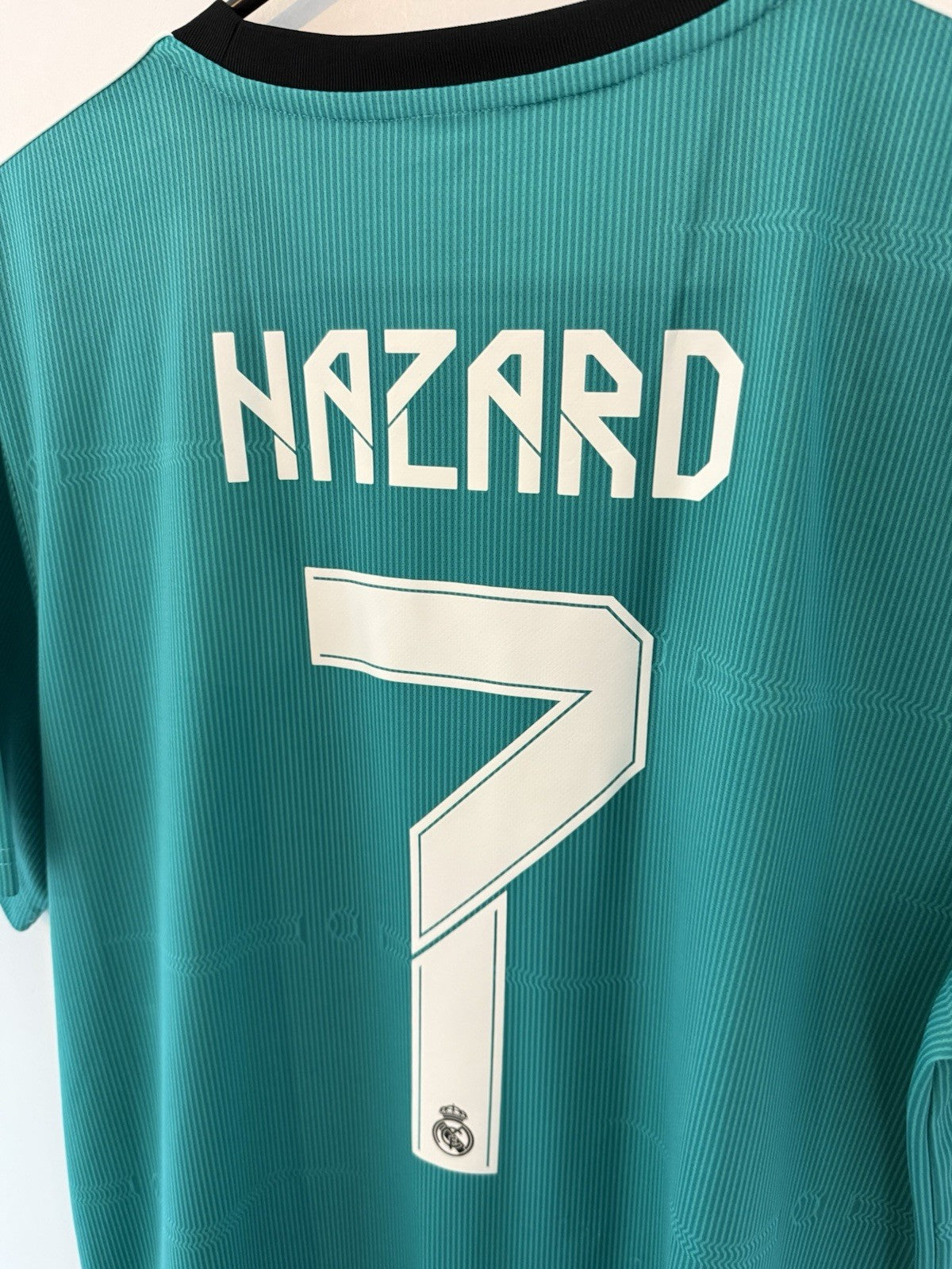 Real Madrid Hazard #7 2021/22 Large 3rd Shirt Excellent Condition H40951