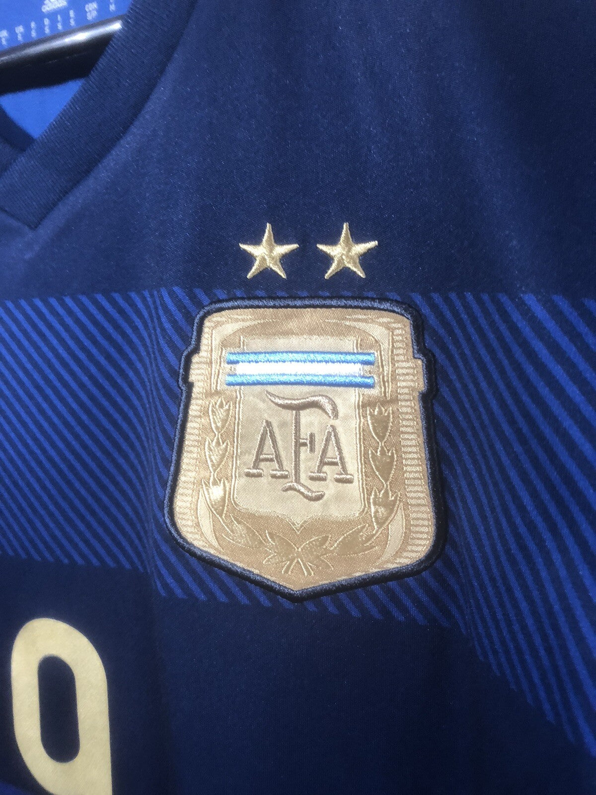 Argentina Higuain #9 2014 Small Away Shirt World Cup Excellent Condition G75187
