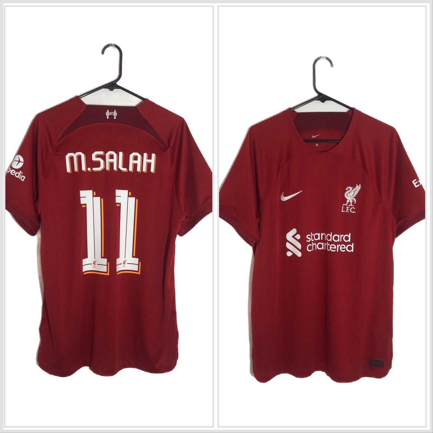 M Salah 11 Liverpool Large 2022 23 Home Nike Excellent Condition Dm1843 609