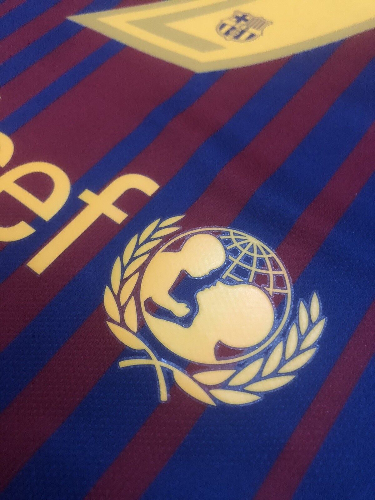 Suarez 9 Barcelona Xl 2017 18 Home Shirt Nike Excellent Condition 847255 457