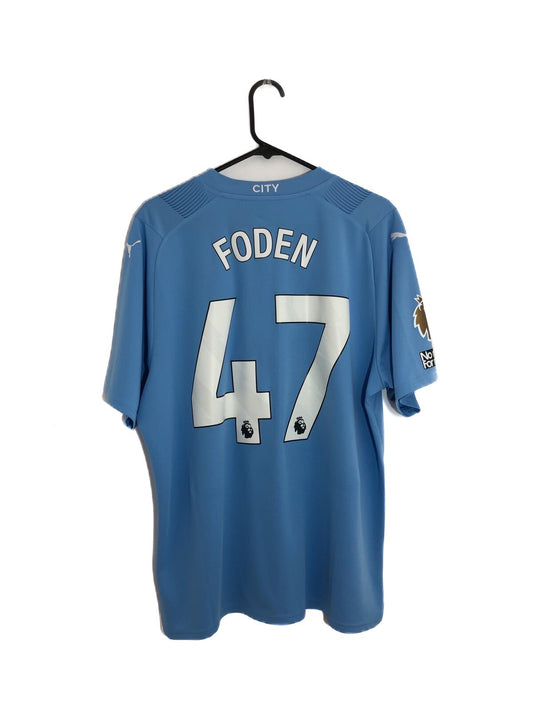 Manchester City Foden #47 2023/24 XL Home Shirt Excellent Condition 770438-01