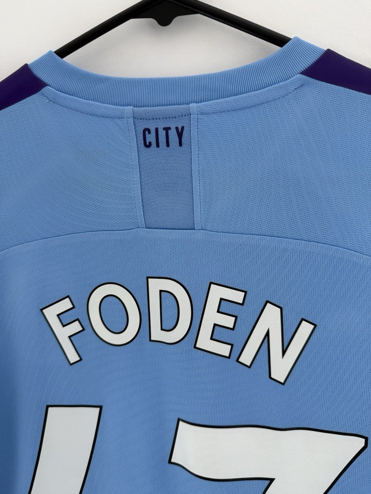 Manchester City Foden #47 2019/20 Medium (S) Home Excellent Condition 755586-01
