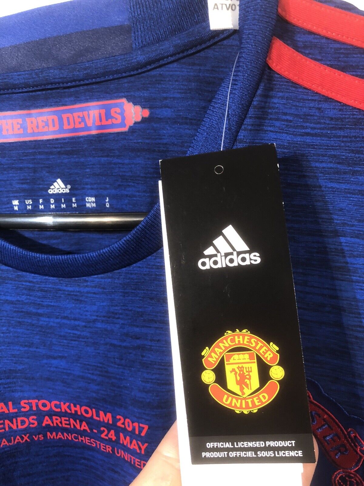 Manchester United 2016/17 Medium L/S Away Europa League Final Shirt BNWT