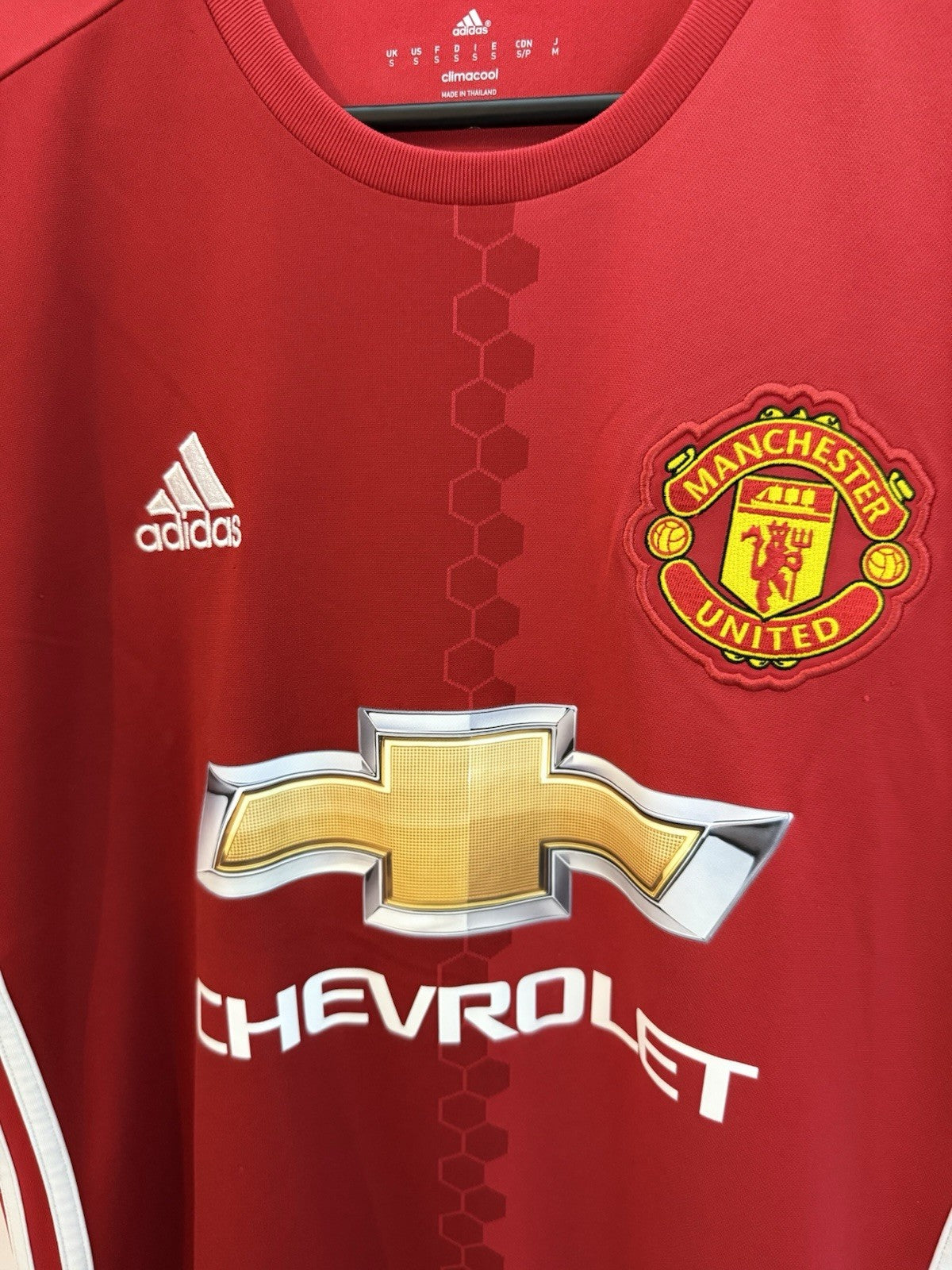 Manchester United Pogba #6 2016/17 Small Home Shirt Excellent Condition AI6720
