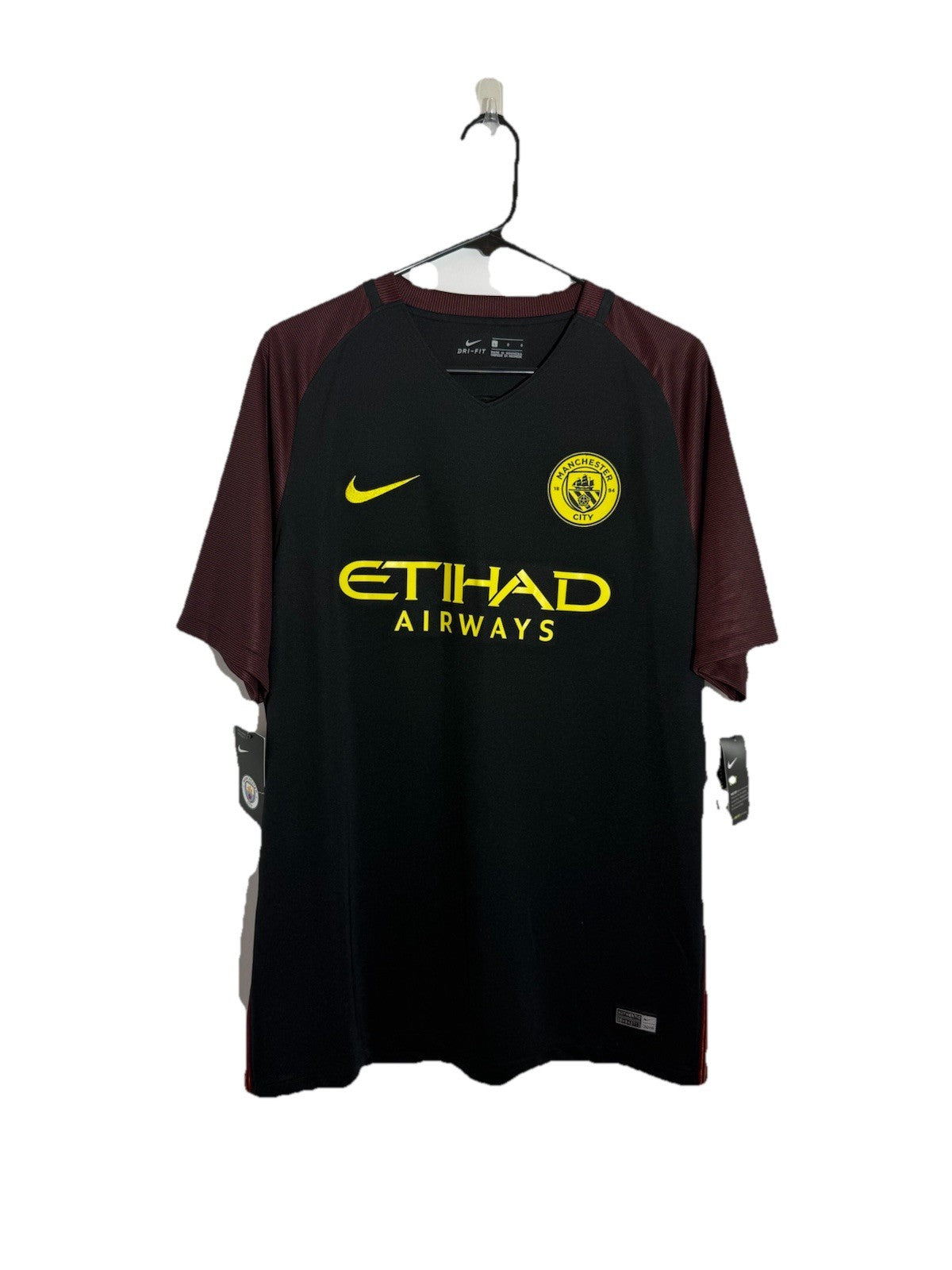 Manchester City Stones #24 2016/17 Large Away Football Shirt BNWT 776903-011