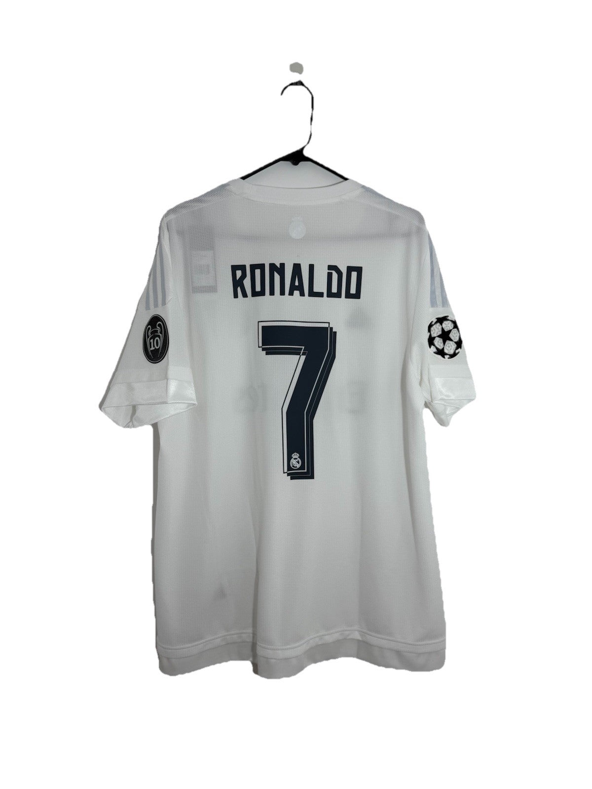 Real Madrid Ronaldo #7 2015/16 XL Champions League Home Shirt BNWT S12614