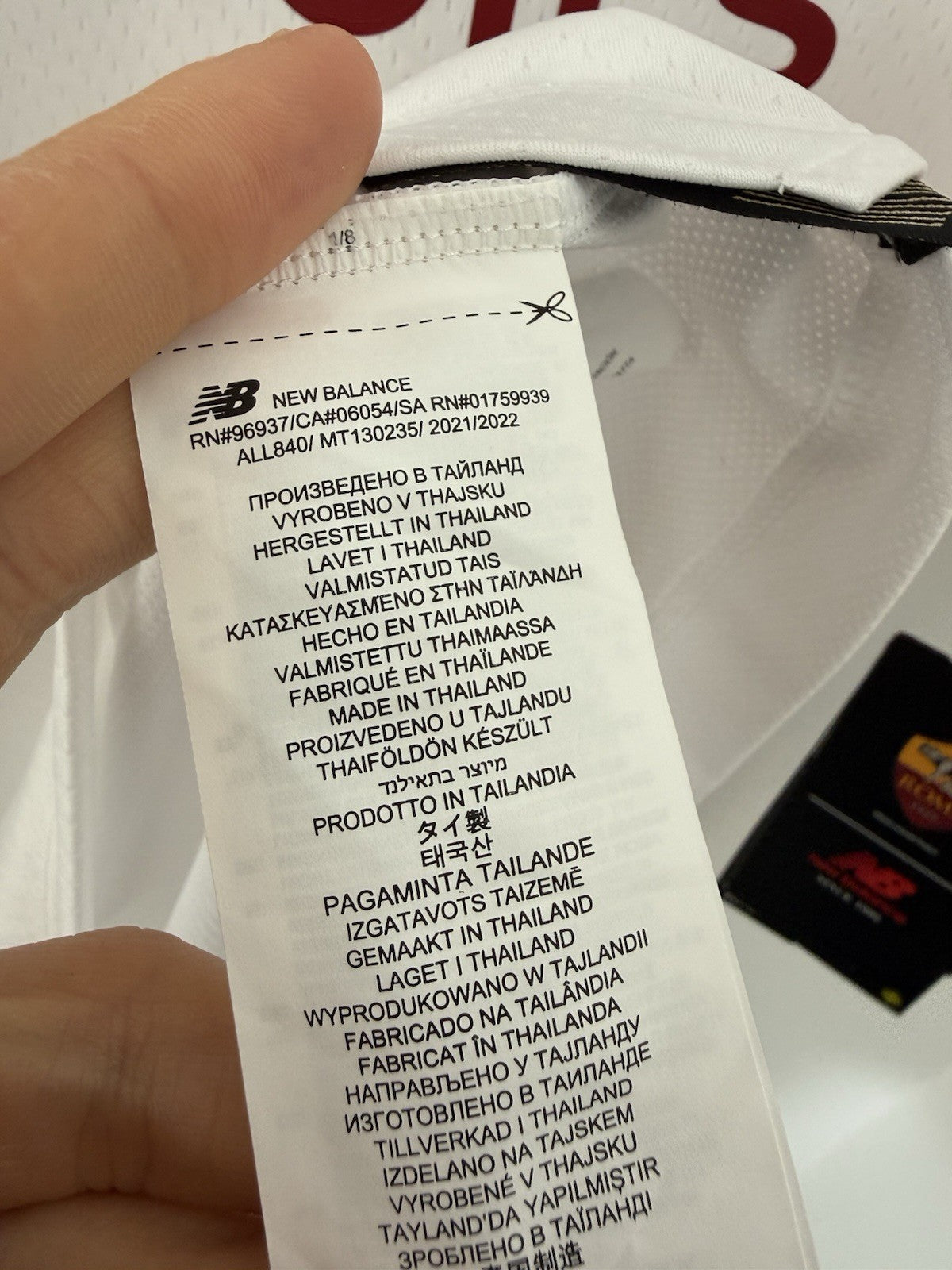 AS Roma Mancini #23 2021/22 XL Away Authentic Shirt New Balance BNWT MT130235