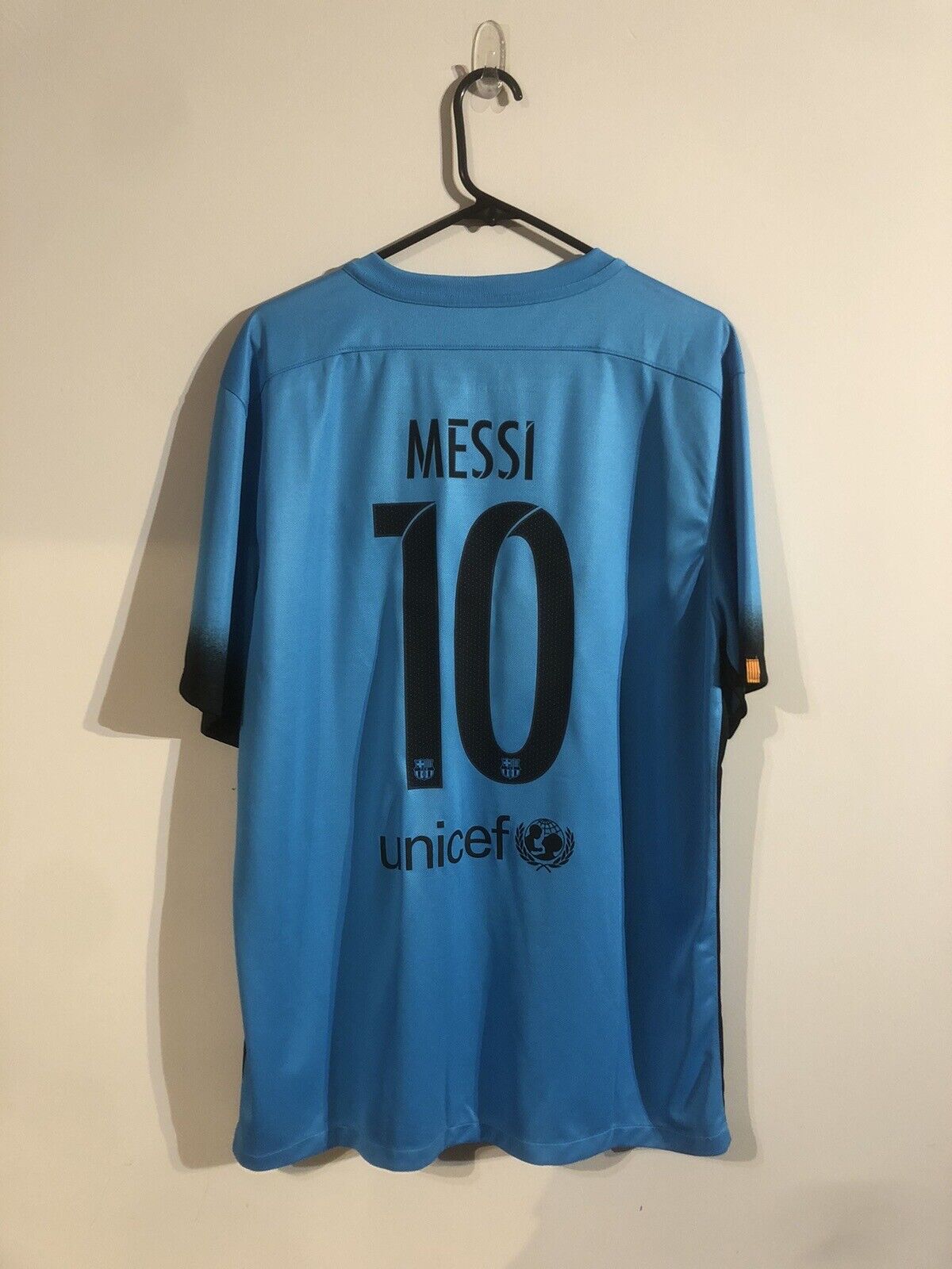 Messi #10 Barcelona 2015/16 X-Large 3rd Football Shirt Jersey Trikot Nike BNWT