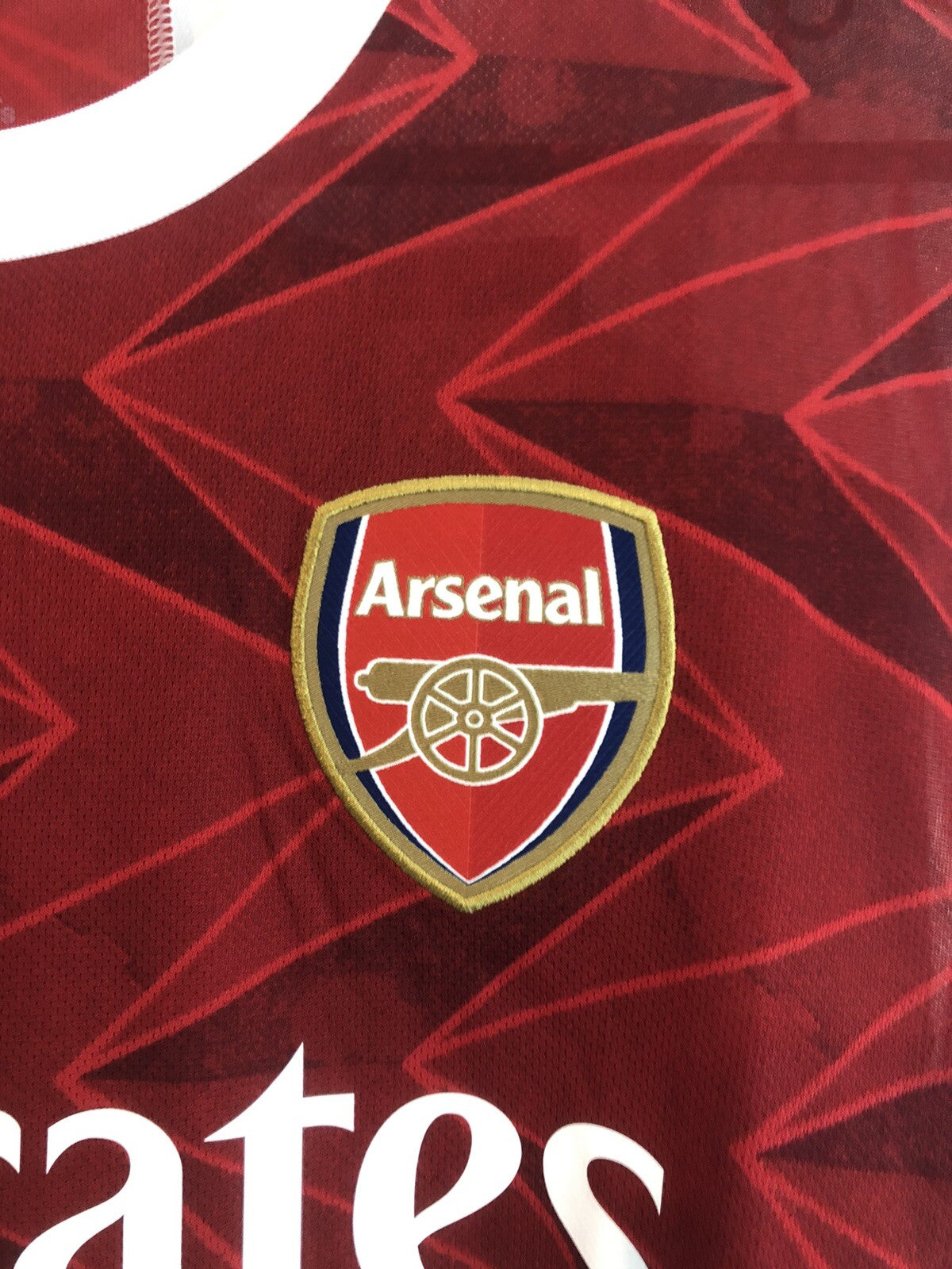 Arsenal Saka #7 2020/21 Small Long Sleeved Home Shirt BNWT FH7814