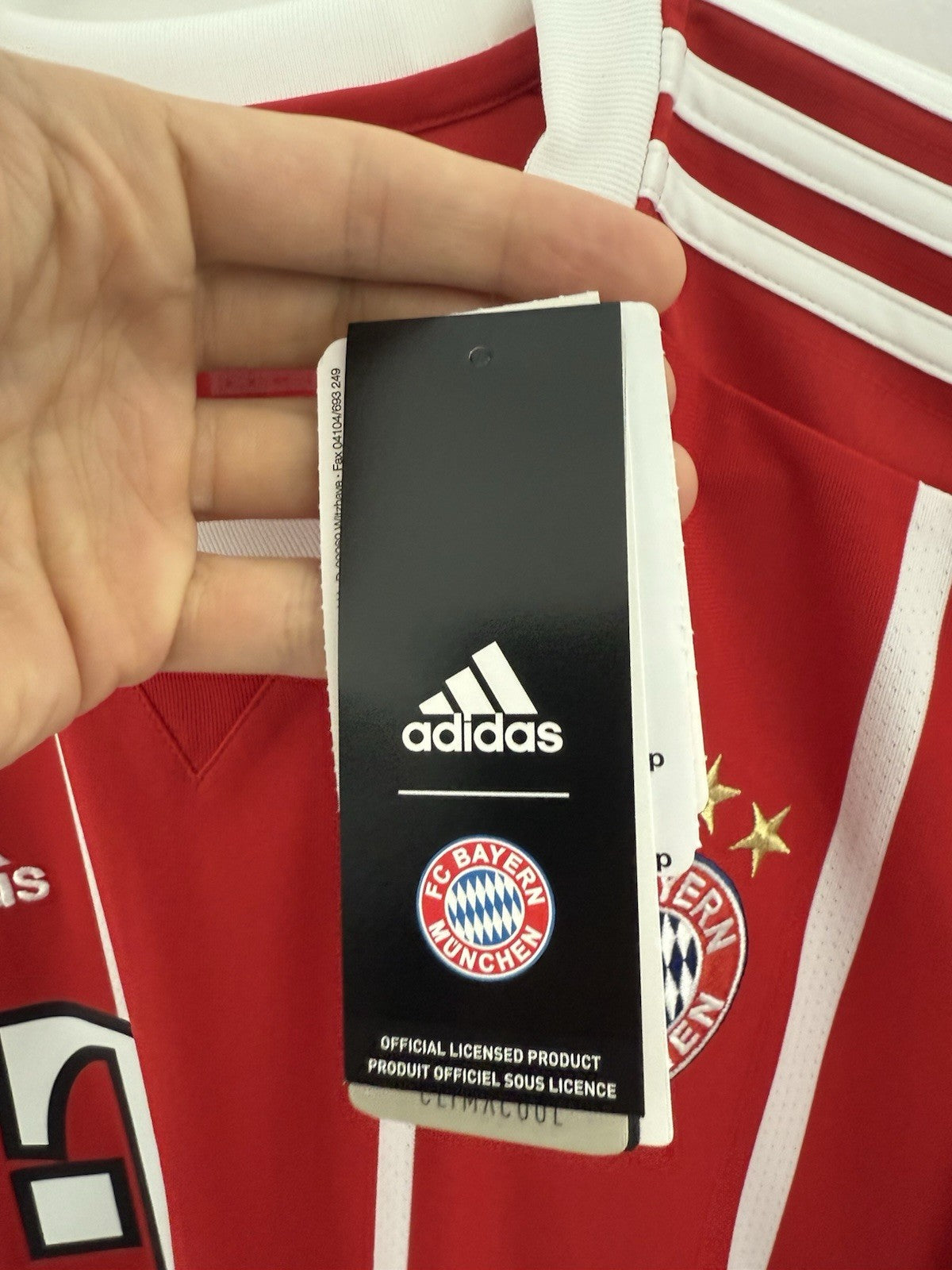 Bayern Munich Martinez #8 2017/18 Medium Home Shirt Adidas BNWT AZ7961