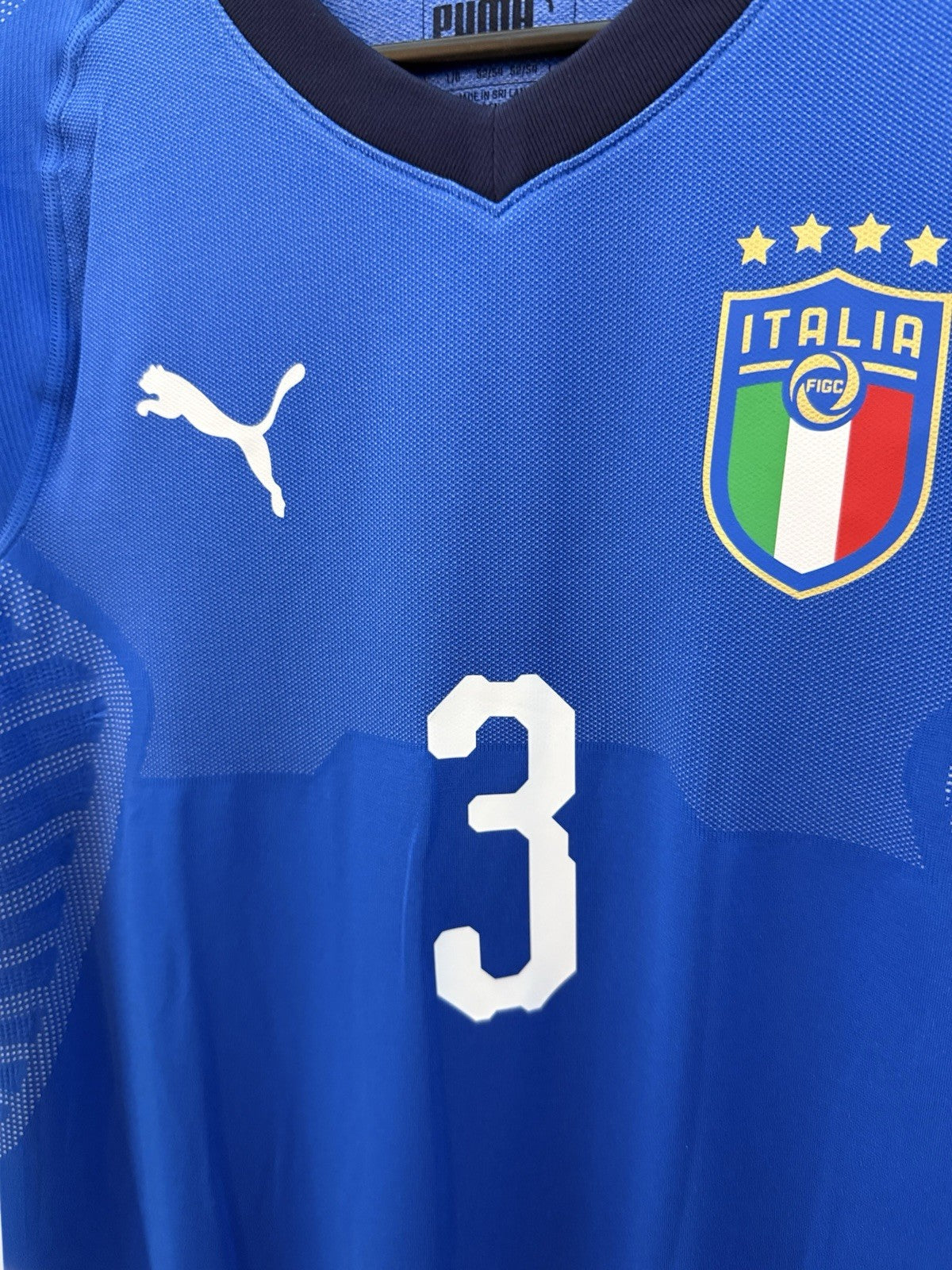 Italy Chiellini #3 2018 Home Large Football Shirt Puma BNWT 752265-01