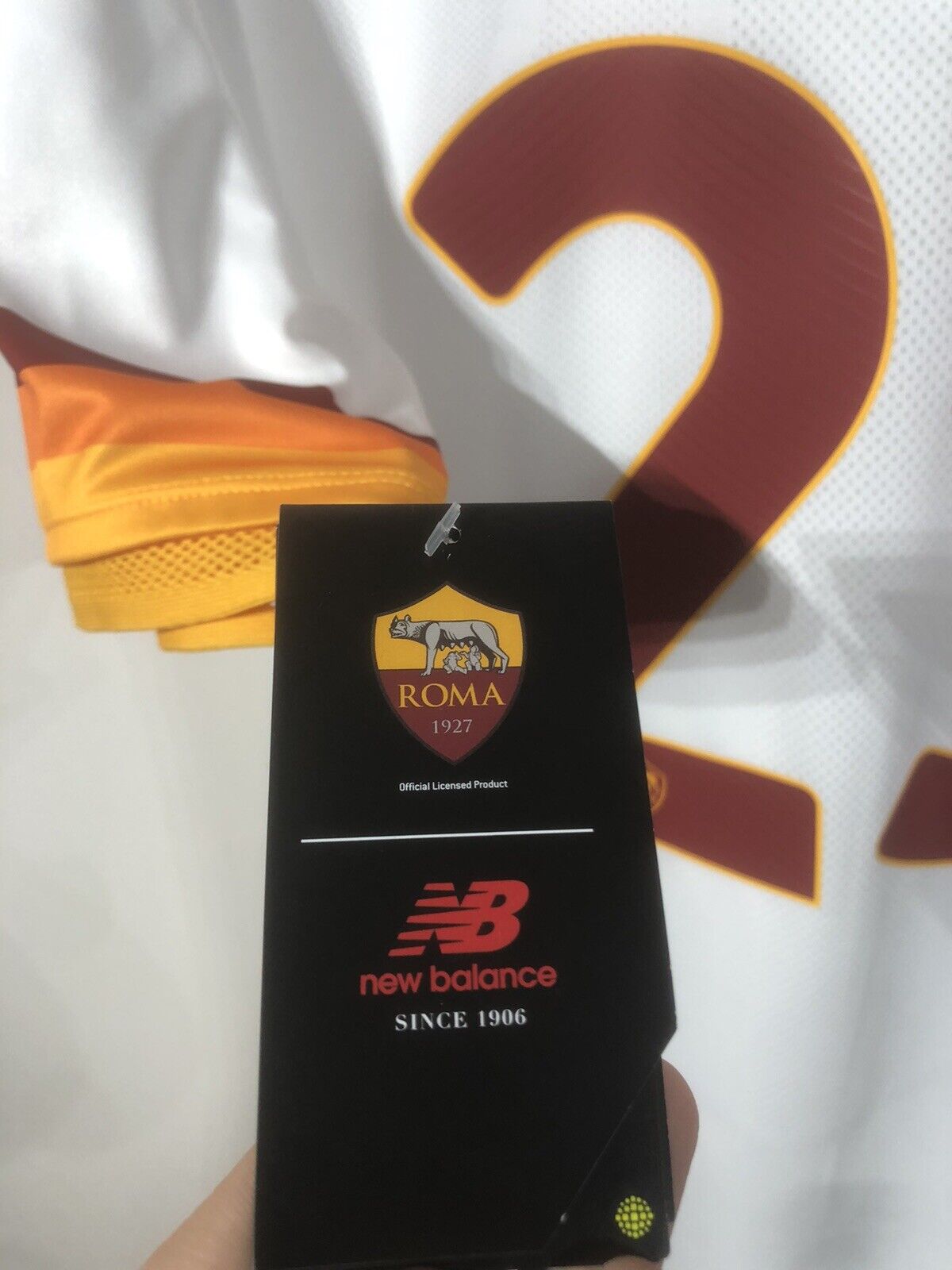 Mancini #23 AS Roma Away 2021/22 XL Authentic Pro Shirt New Balance BNWT