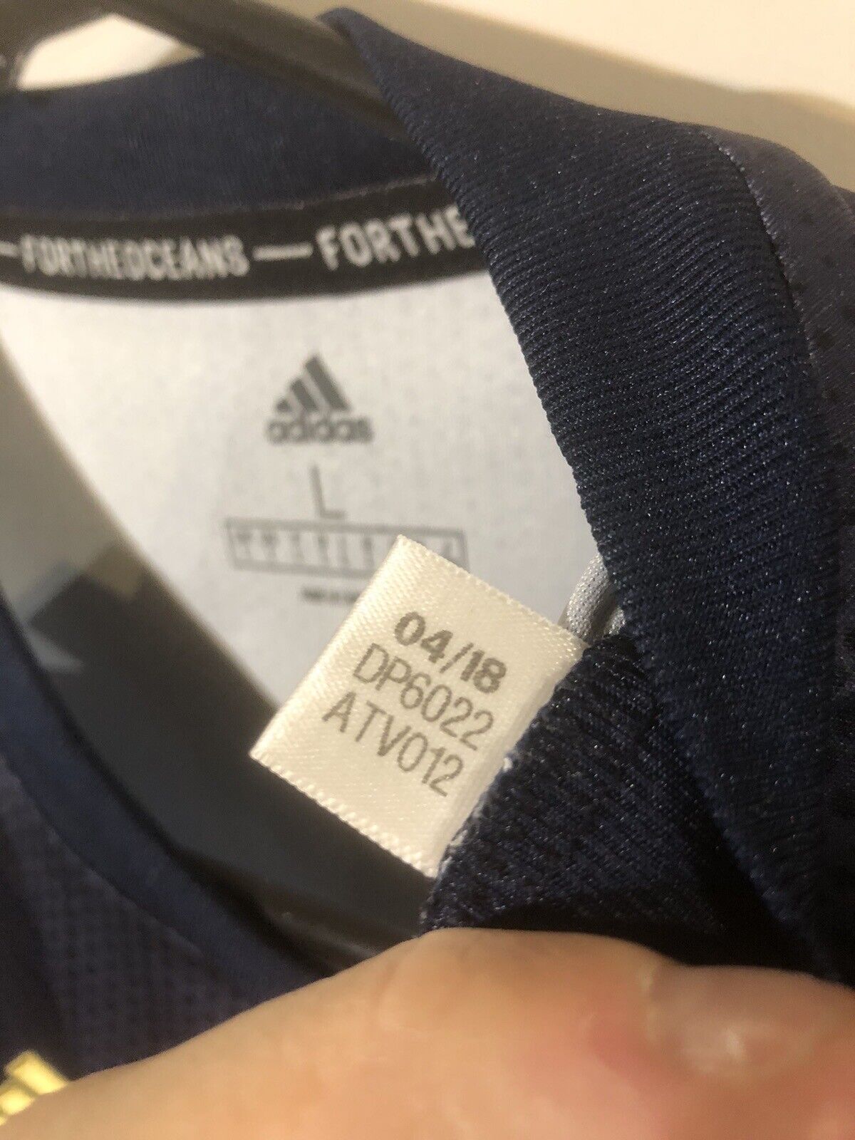 Rashford #10 Manchester United 2018/19 3rd Large Shirt Adidas Excellent Condit