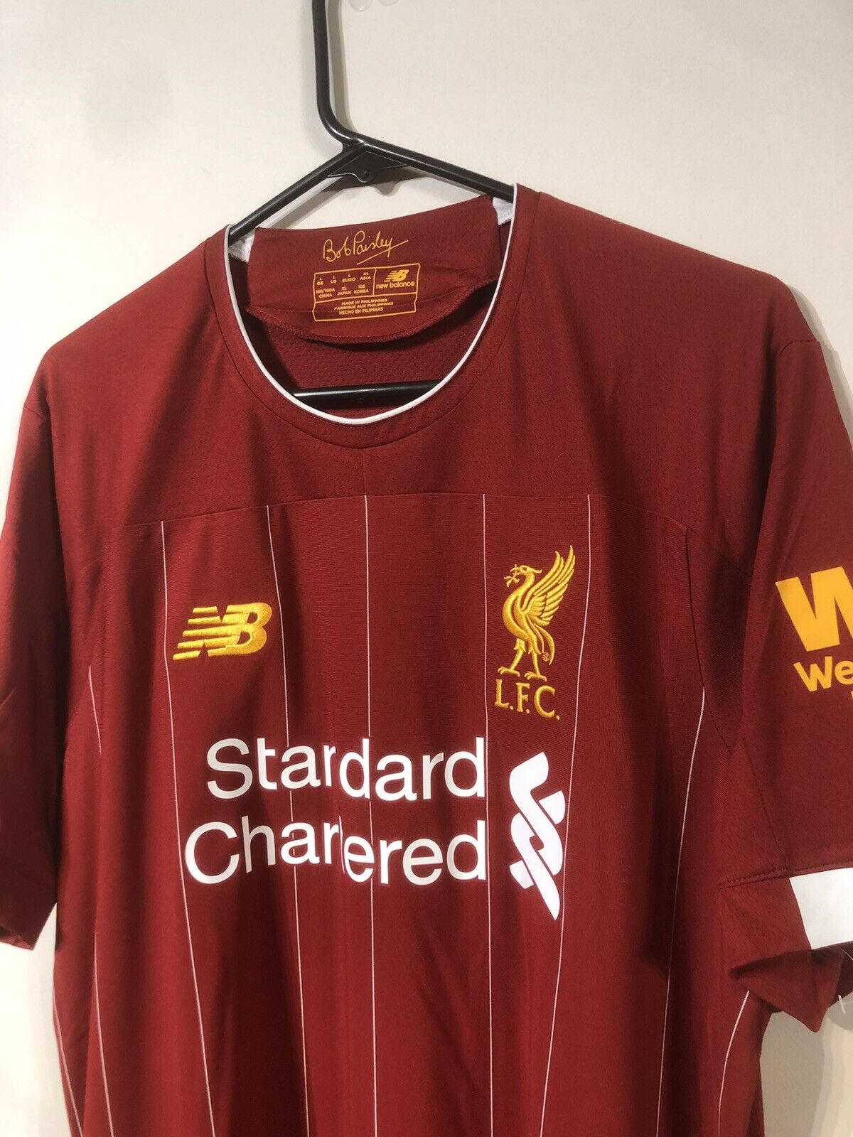 Fabinho #3 Liverpool Large CL 2019/20 Home Shirt Jersey New Balance BNWT