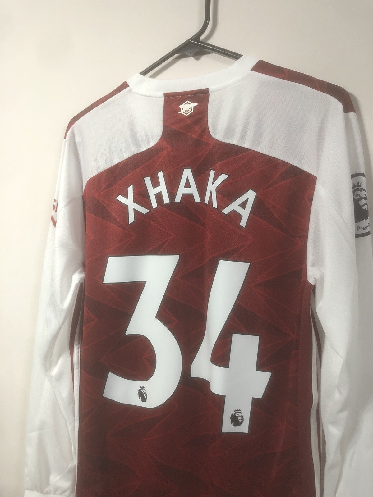 Arsenal Xhaka #34 2020/21 Medium LS Home Shirt Adidas BNWT FH7814