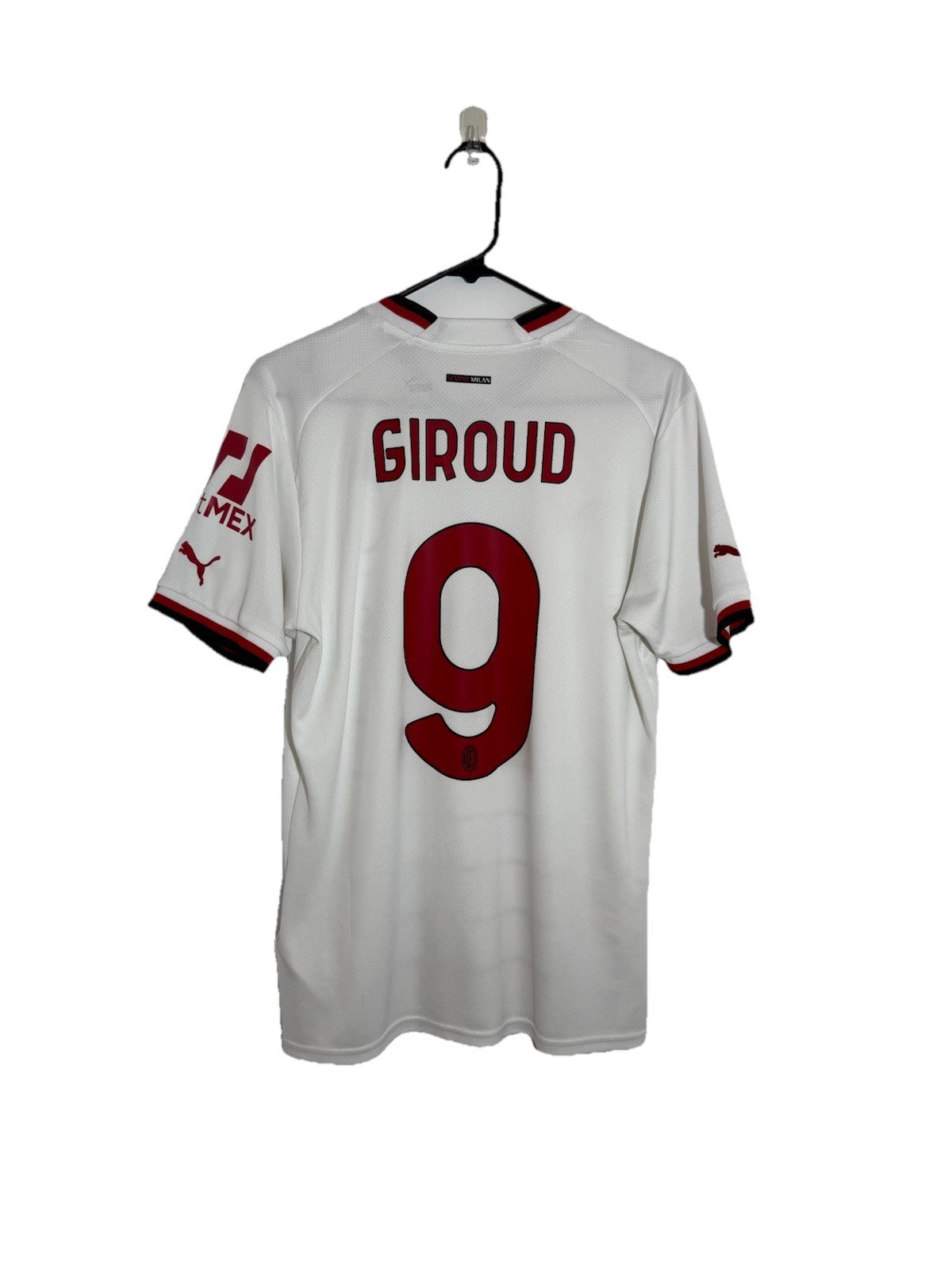 AC Milan Giroud #9 2022/23 Medium Away Shirt Puma Excellent Condition 765834-02
