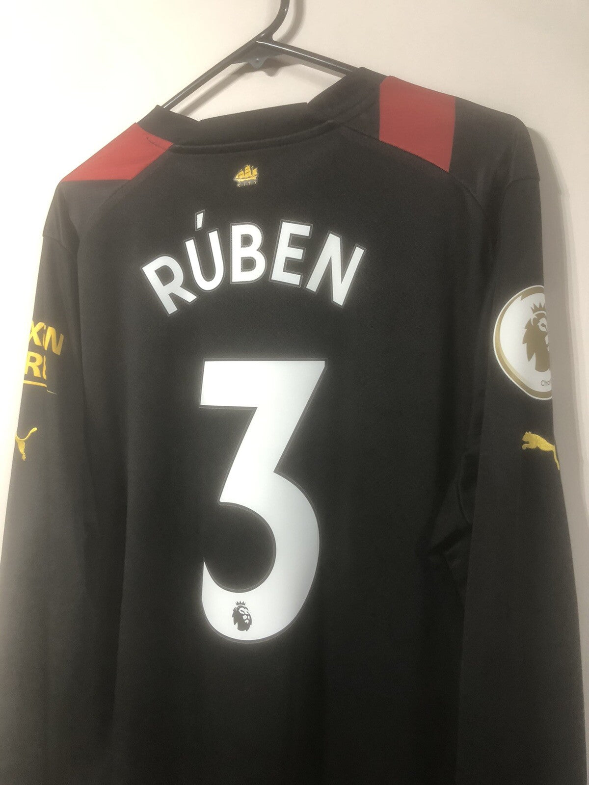 Manchester City Ruben #3 2022/23 Treble XL Away Excellent Condition 765723-02