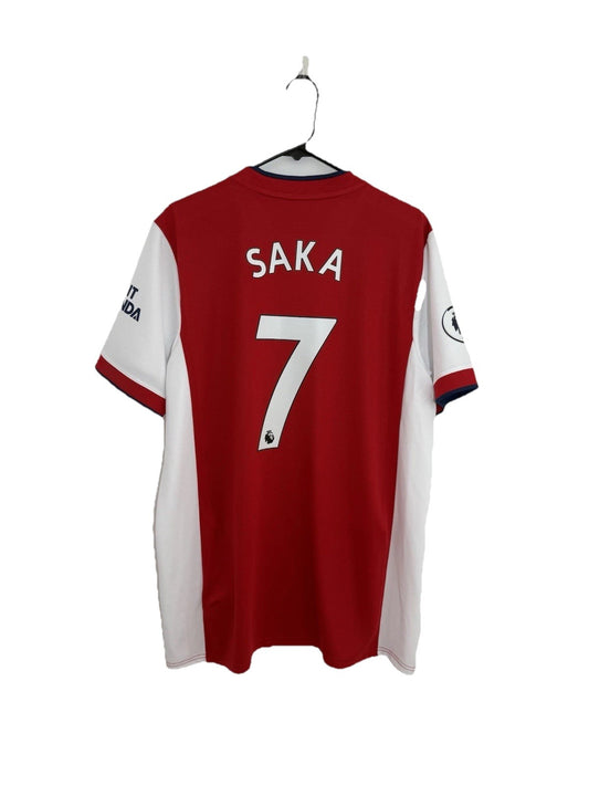 Arsenal Saka #7 2021/22 XL Home Shirt Adidas Excellent Condition GM0217
