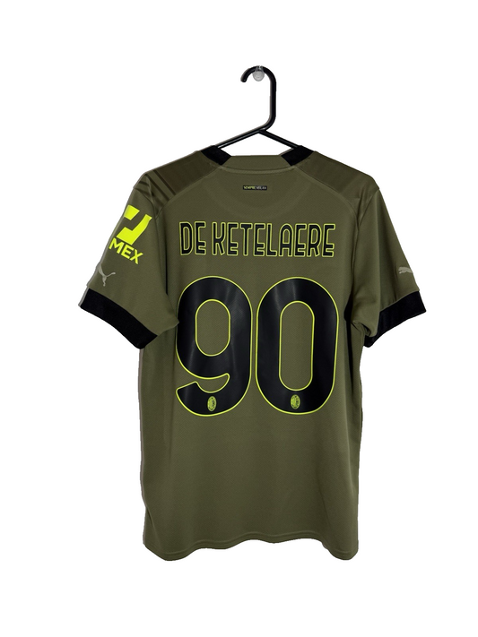 AC Milan De Ketelaere #90 2022/23 Medium 3rd Shirt Excellent Condition 765843-03