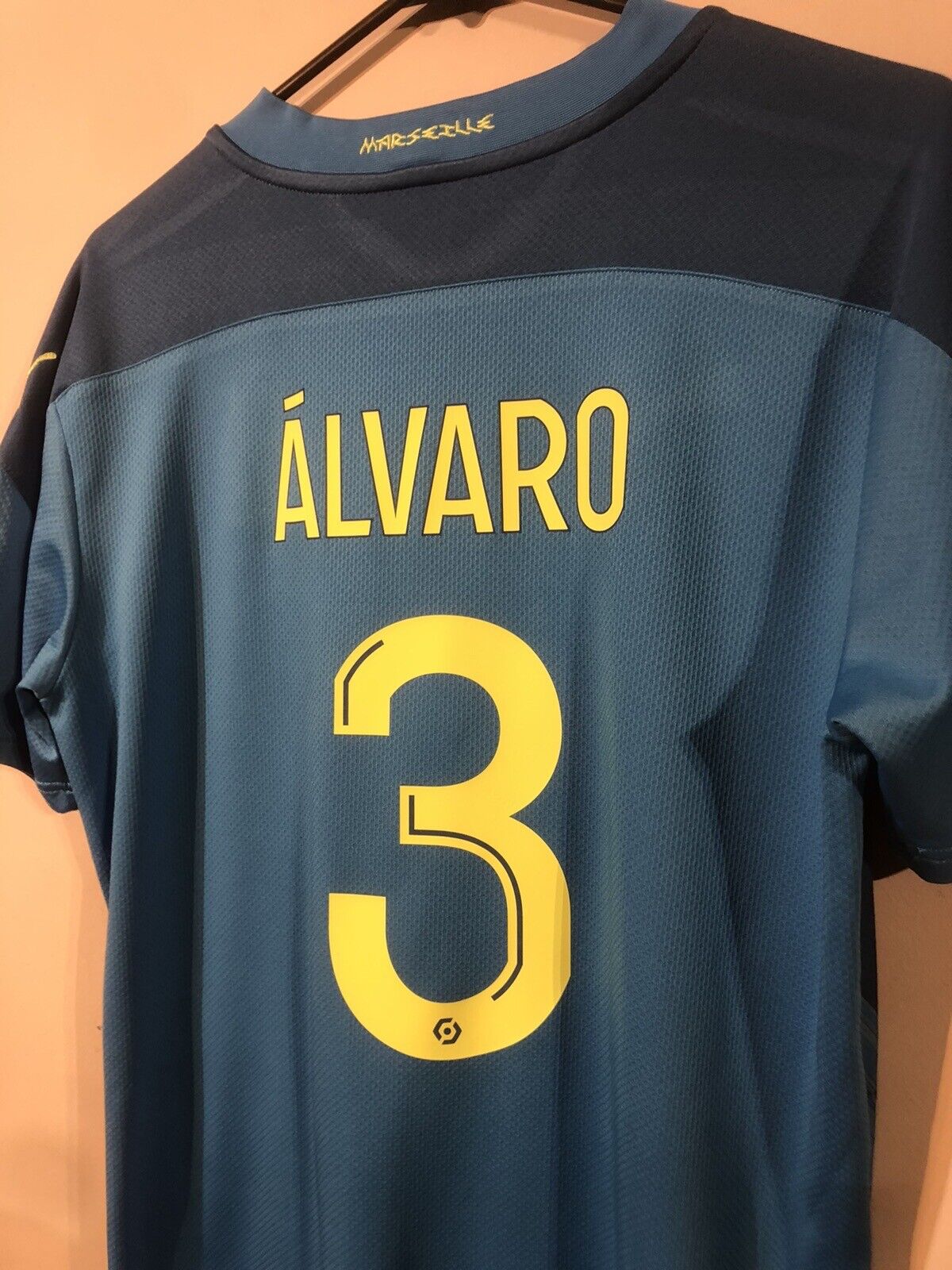 Alvaro #3 Olympique Marseille 2020/21 Medium 3rd Shirt Puma Excellent Condition