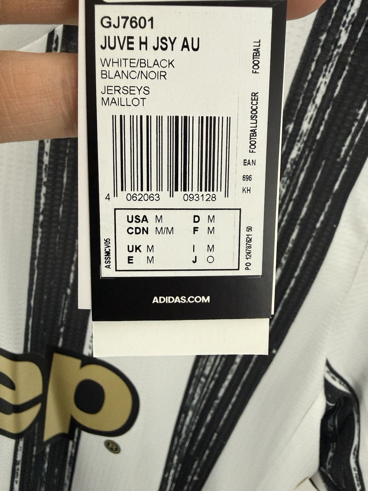 Juventus De Ligt #4 2020/21 Medium Home Shirt Adidas BNWT GJ7601