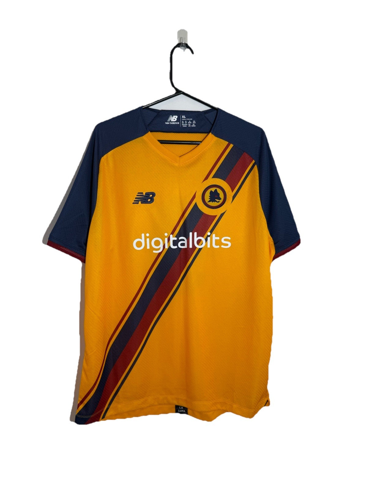 AS Roma Abraham #9 2021/22 XL 3rd Shirt New Balance BNWT MT130222