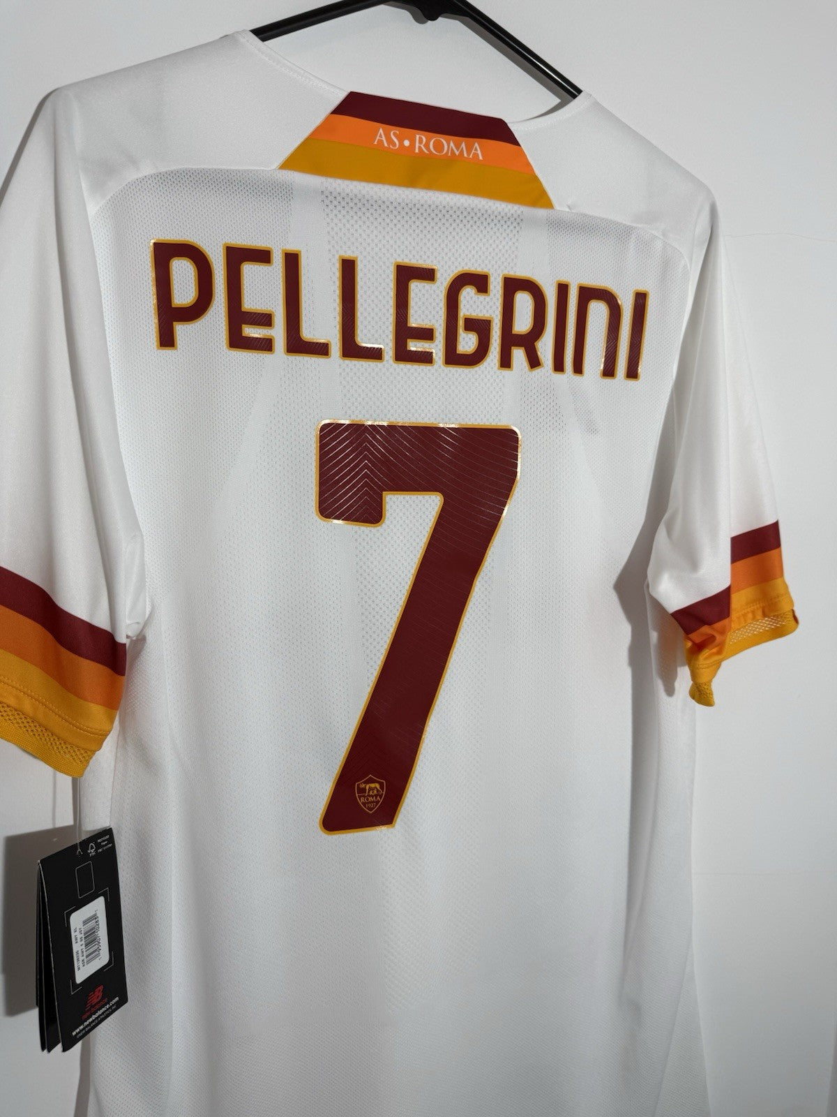 AS Roma Pellegrini #7 2021/22 XL Away Pro Shirt New Balance BNWT MT130235