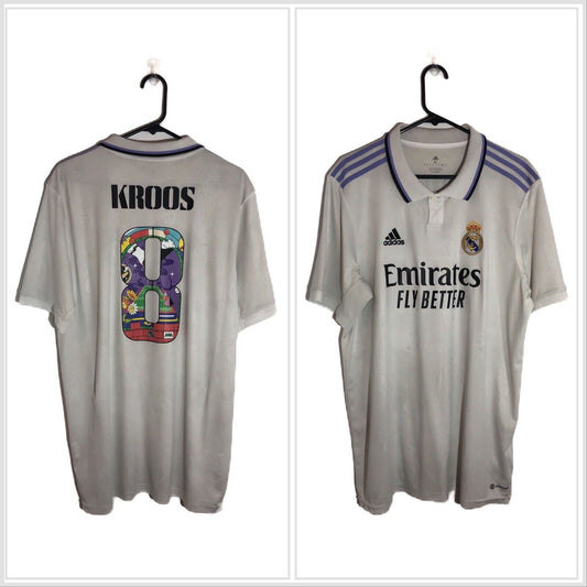 Kroos 8 Real Madrid 2022 23 Home Xl Shirt Adidas Excellent Condition Hf0291