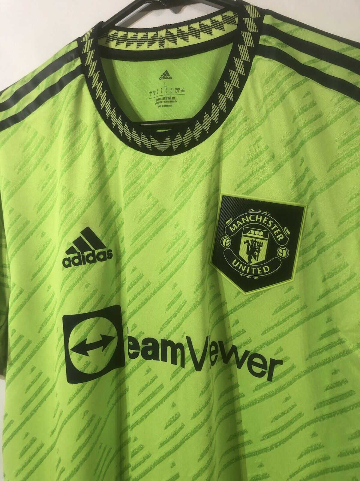 Rashford #10 Manchester United 2022/23 3rd Authentic Large Shirt Adidas BNWT