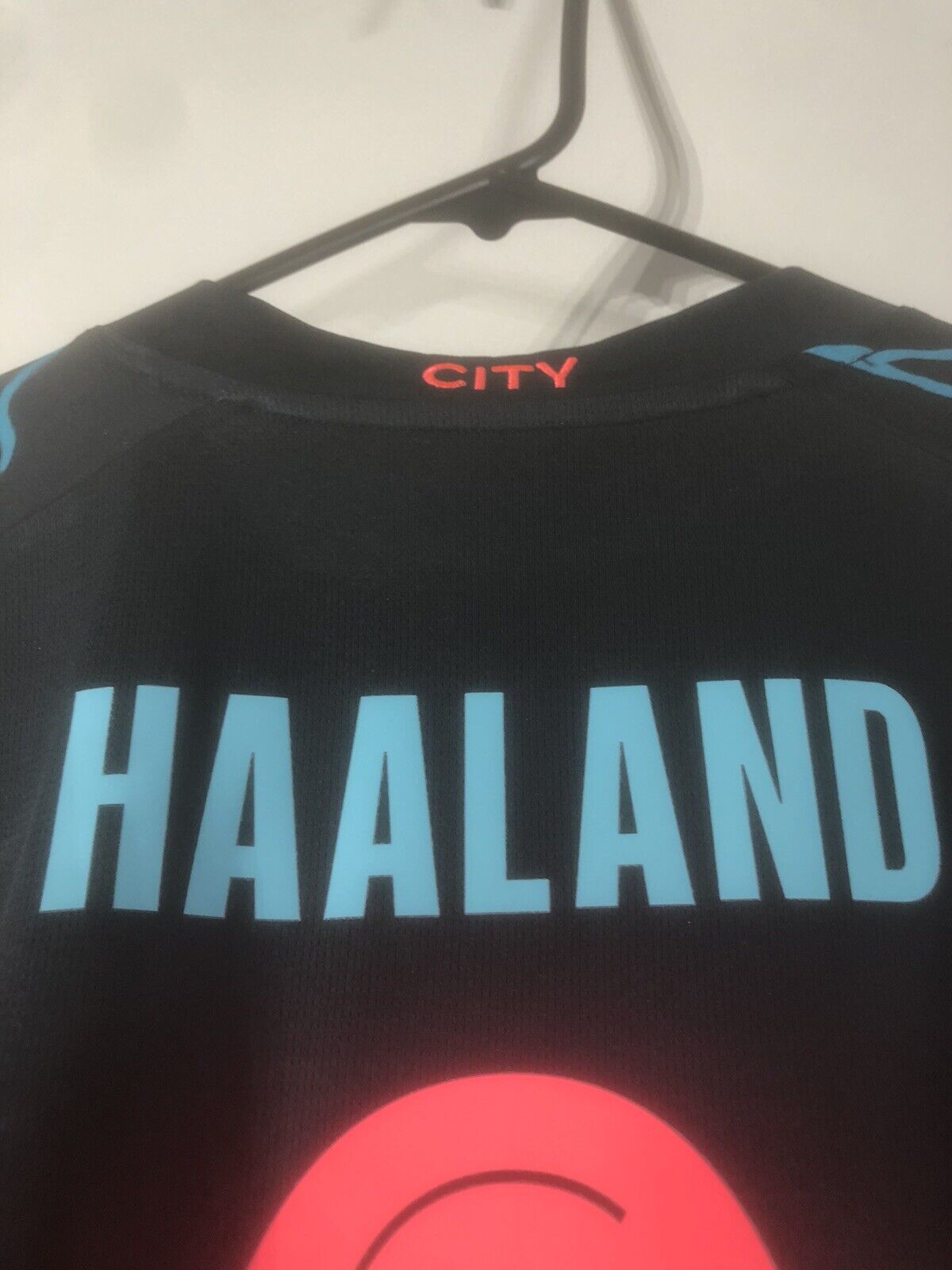 Haaland 9 Manchester City 2023 24 Large 3rd Shirt Excellent Condition 770460 03