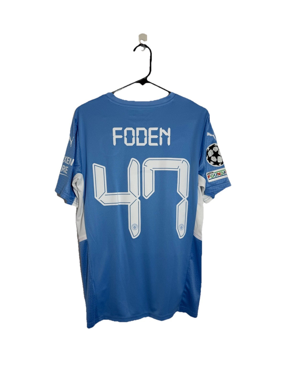 Manchester City Foden #47 2021/22 Medium Home CL Shirt BNWT 759202-01