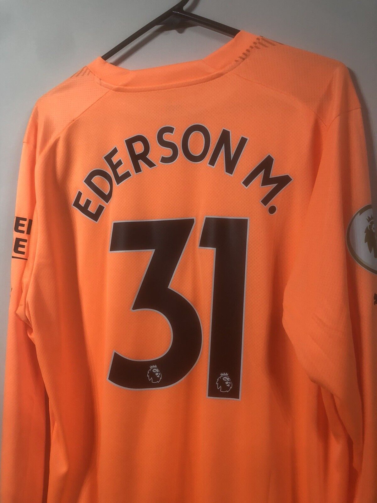 Ederson M 31 Manchester City 2022 23 XL Home Goalkeeper Shirt 765746 99
