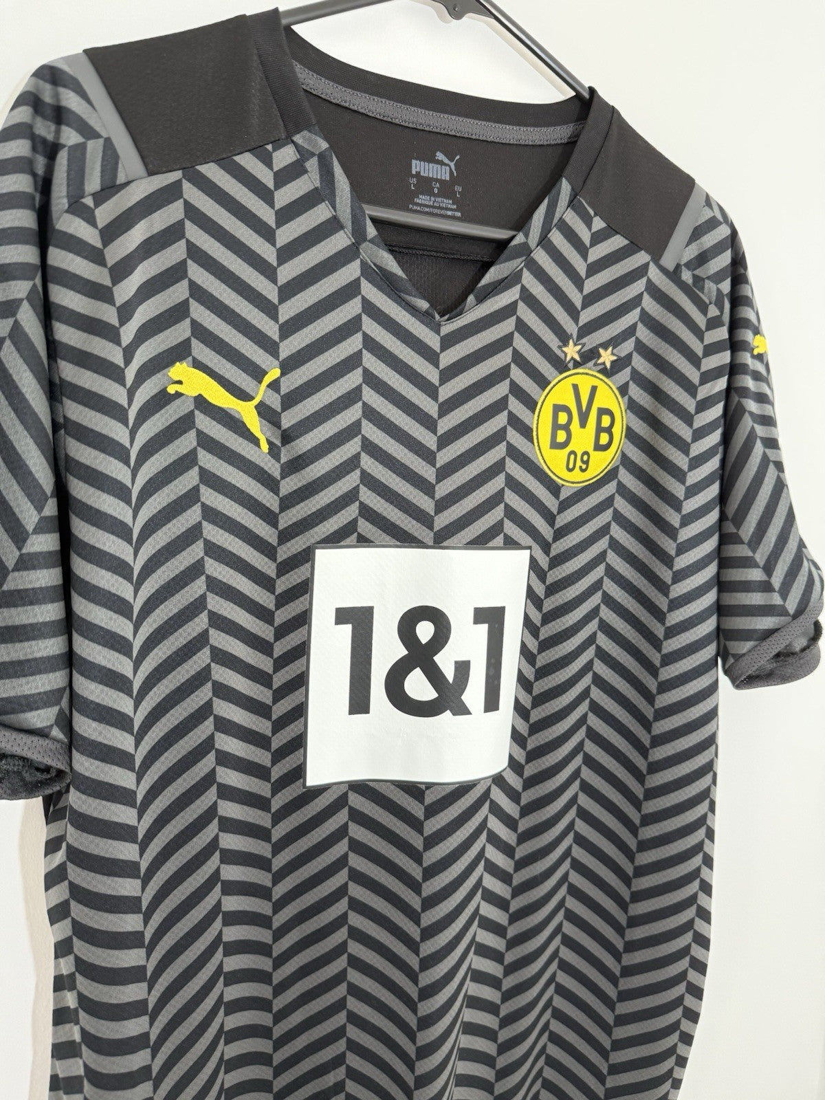 Borussia Dortmund Bellingham #22 2021/22 Large Away Excellent Conditio 759057-04