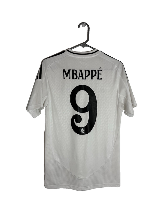 Real Madrid Mbappe #9 2024/25 Small Home Shirt Excellent Condition IU5011