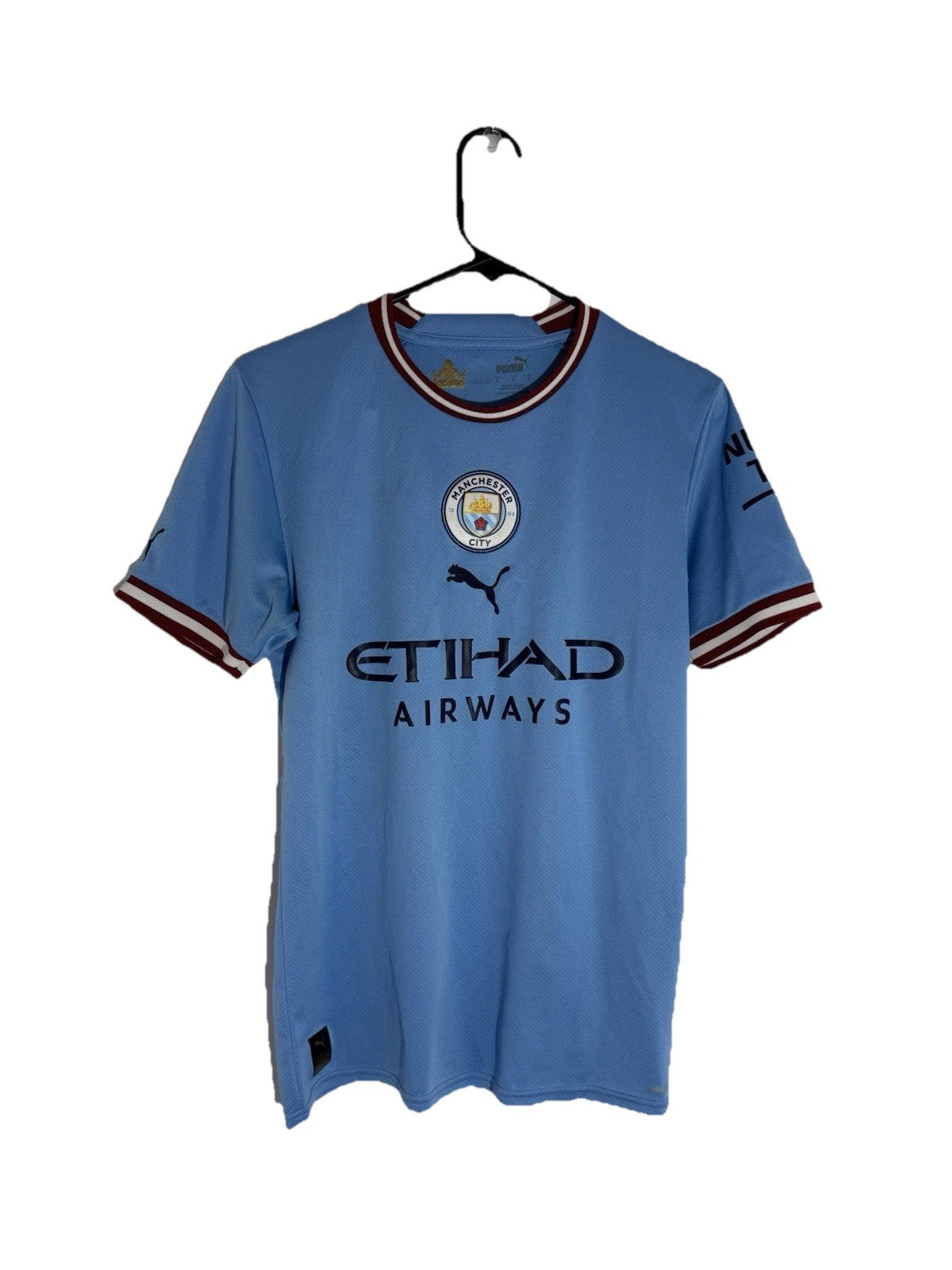 Man City J. Alvarez #19 2022/23 Treble Small Home Excellent Condition 765710-01