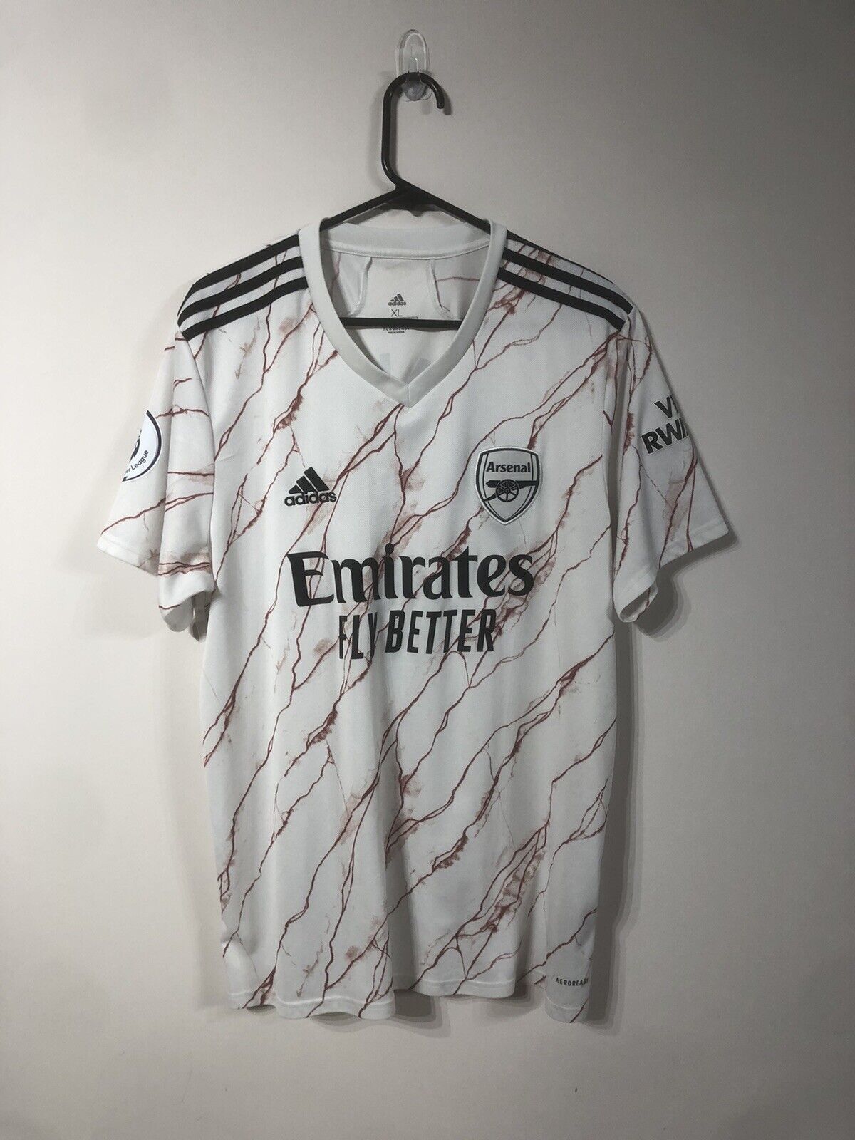 Saka #7 Arsenal 2020/21 XL Away Shirt Adidas Excellent Condition EH5815