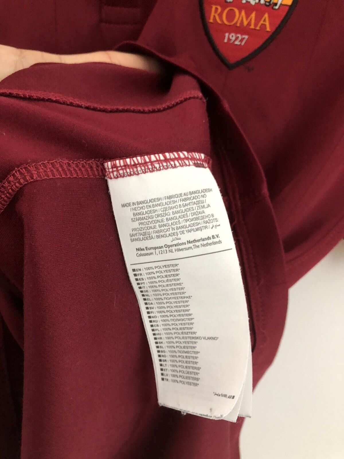 De Rossi 16 AS Roma 2014 15 Home Medium Shirt Very Good Condition 635811 678