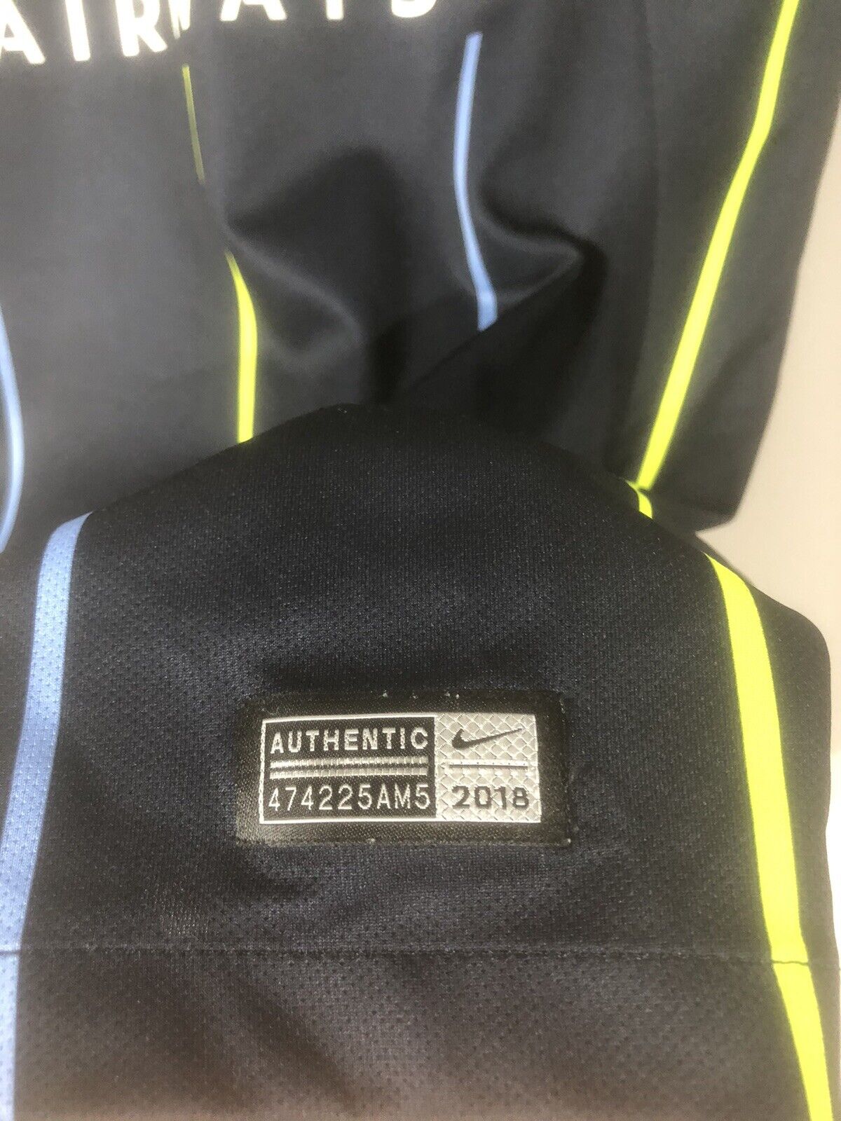 Kompany #4 Manchester City 2018/19 Medium Away Shirt Nike Excellent Condition