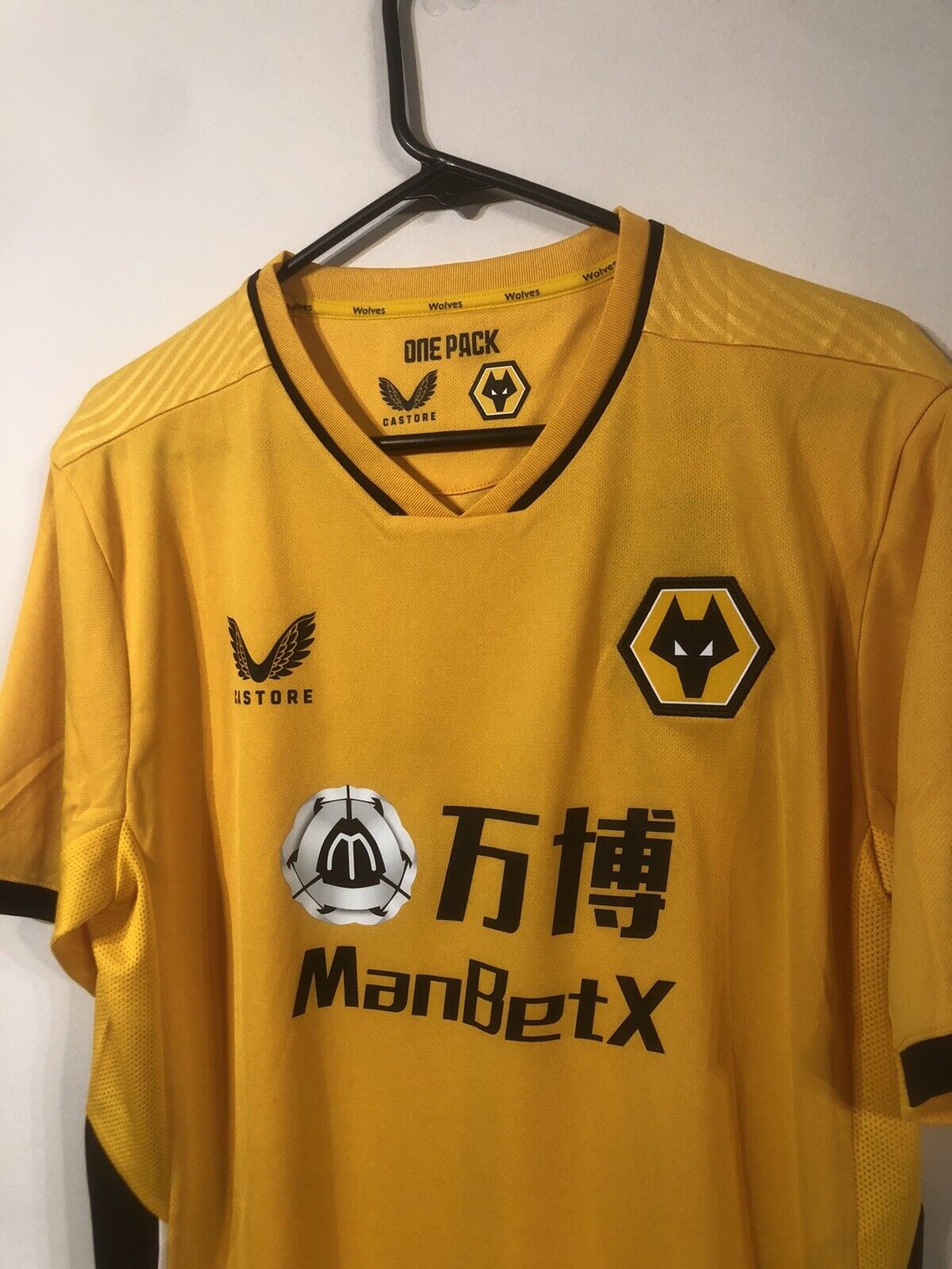 Neves #8 BNWT Wolves 2021/22 Euro Large Home Football Shirt Jersey Castore