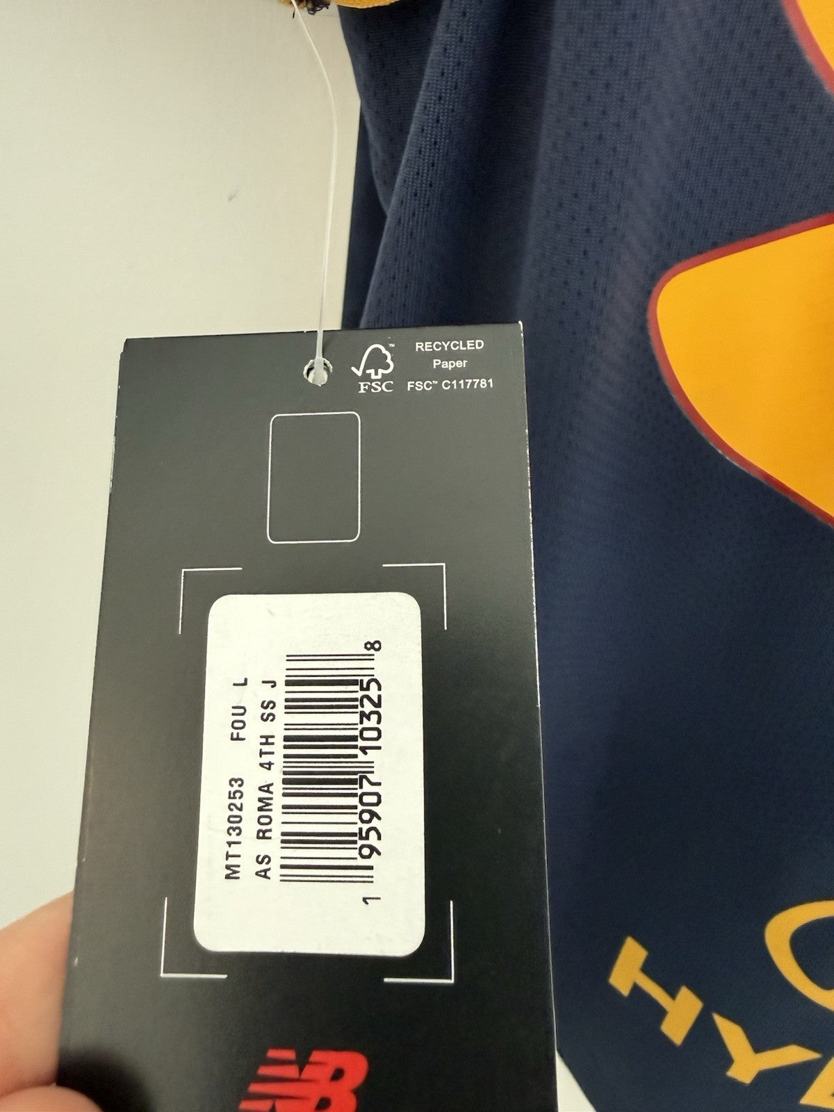 AS Roma El Shaarawy #92 2021/22 Large 4th Shirt New Balance BNWT MT130253