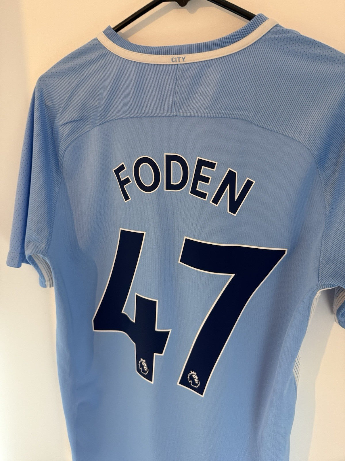 Manchester City Foden #47 2017/18 Medium Home Excellent Condition 894431-489