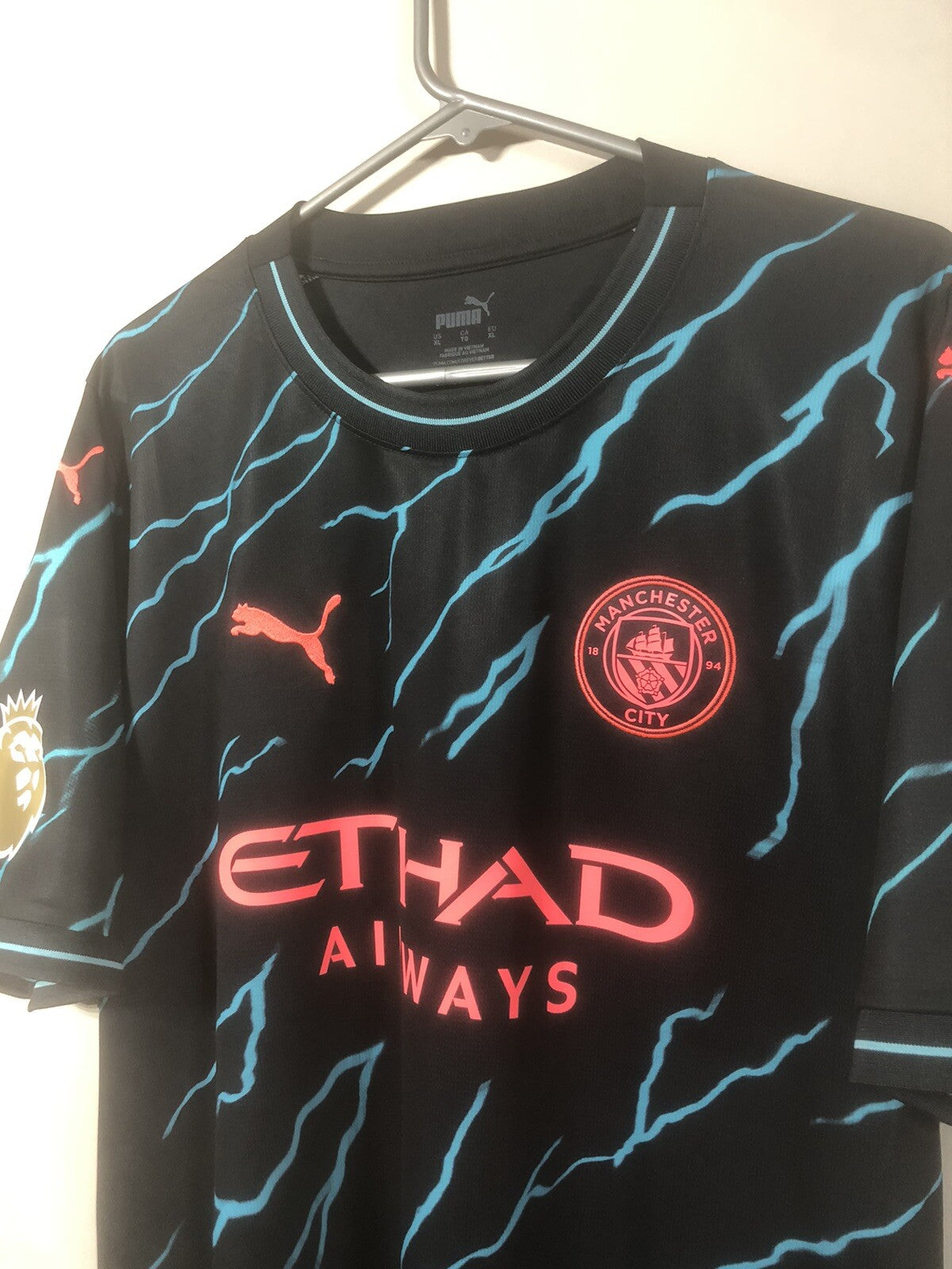 Manchester City Haaland #9 2023/24 XL 3rd Shirt Excellent Condition 770461-03