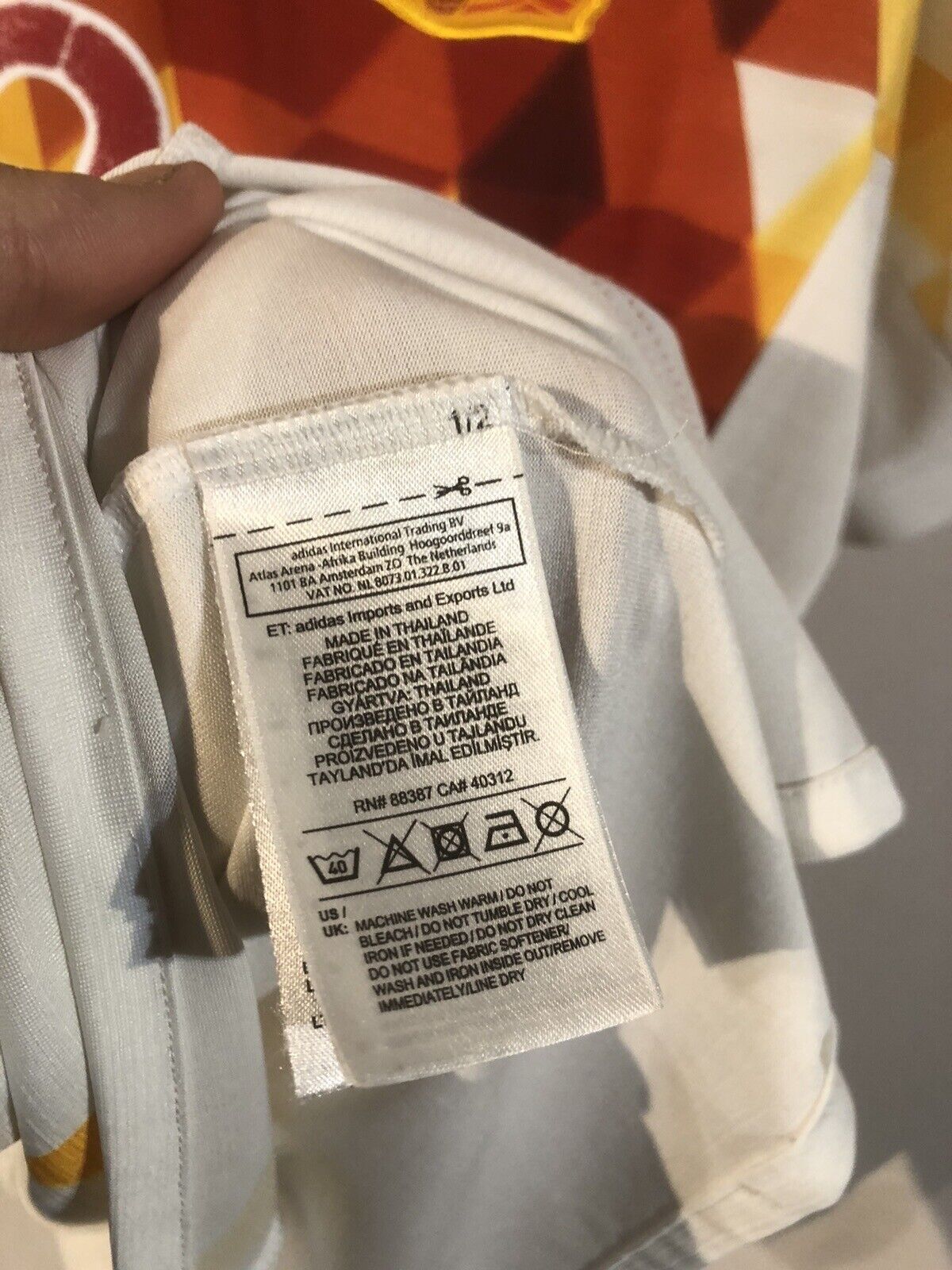 Diego Costa #19 Spain 2016 Away Medium Shirt Adidas Very Good Condition