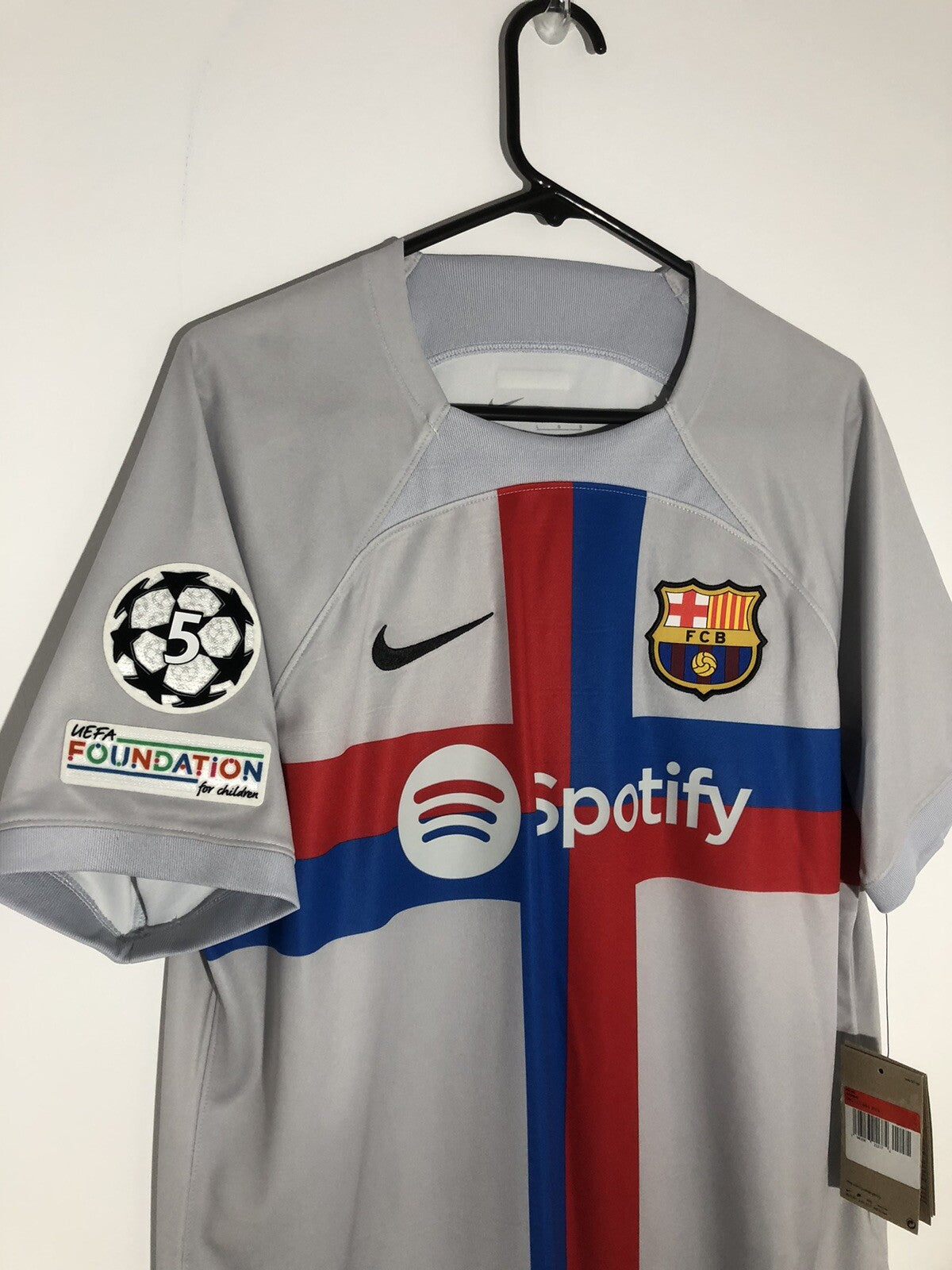 Barcelona Gavi #6 2022/23 Large CL 3rd Shirt BNWT DN2713-044