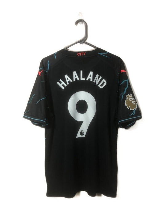 Manchester City Haaland #9 2023/24 XL 3rd Shirt Excellent Condition 770461-03